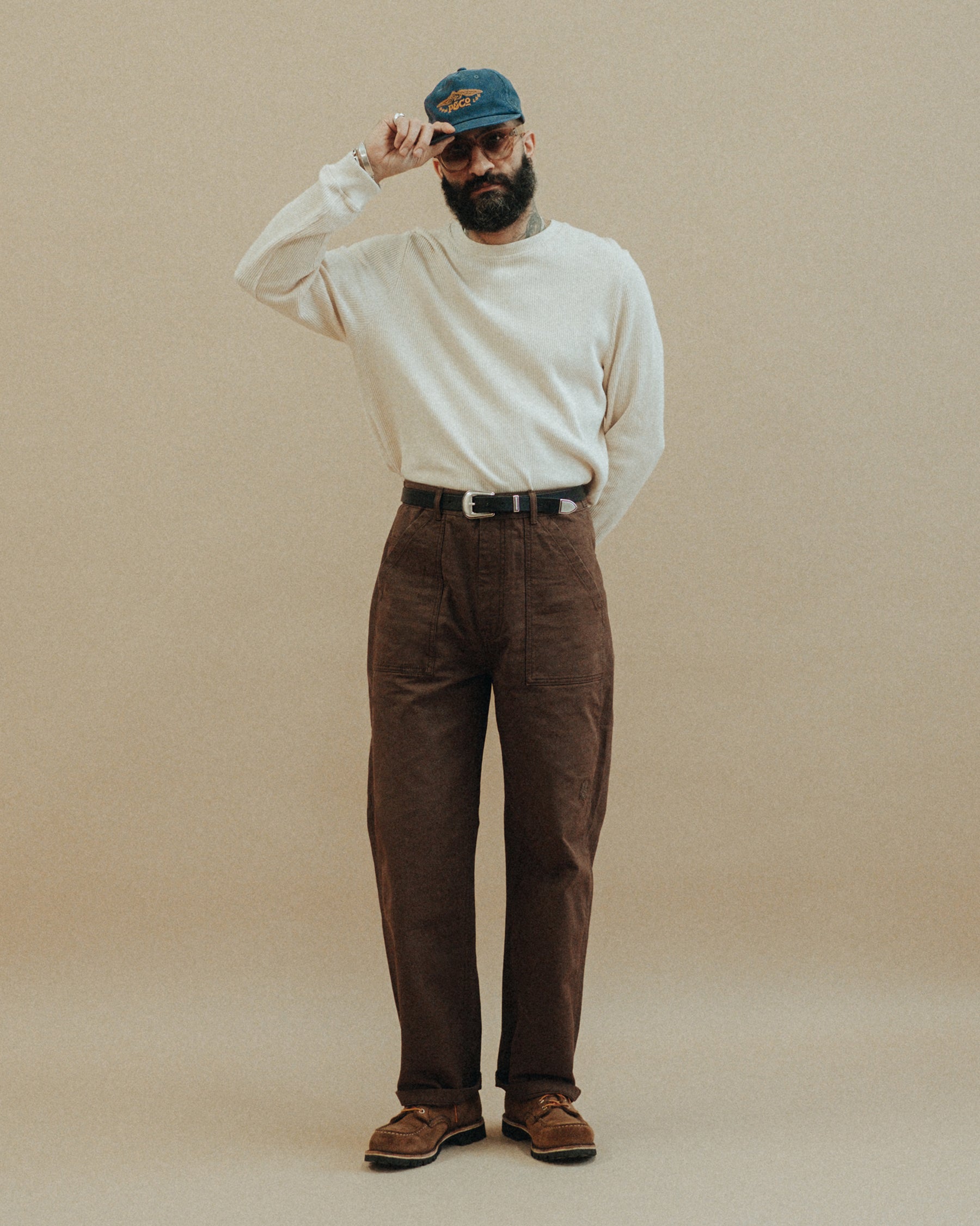 Service Founder Fatigue Pant - Washed Brown