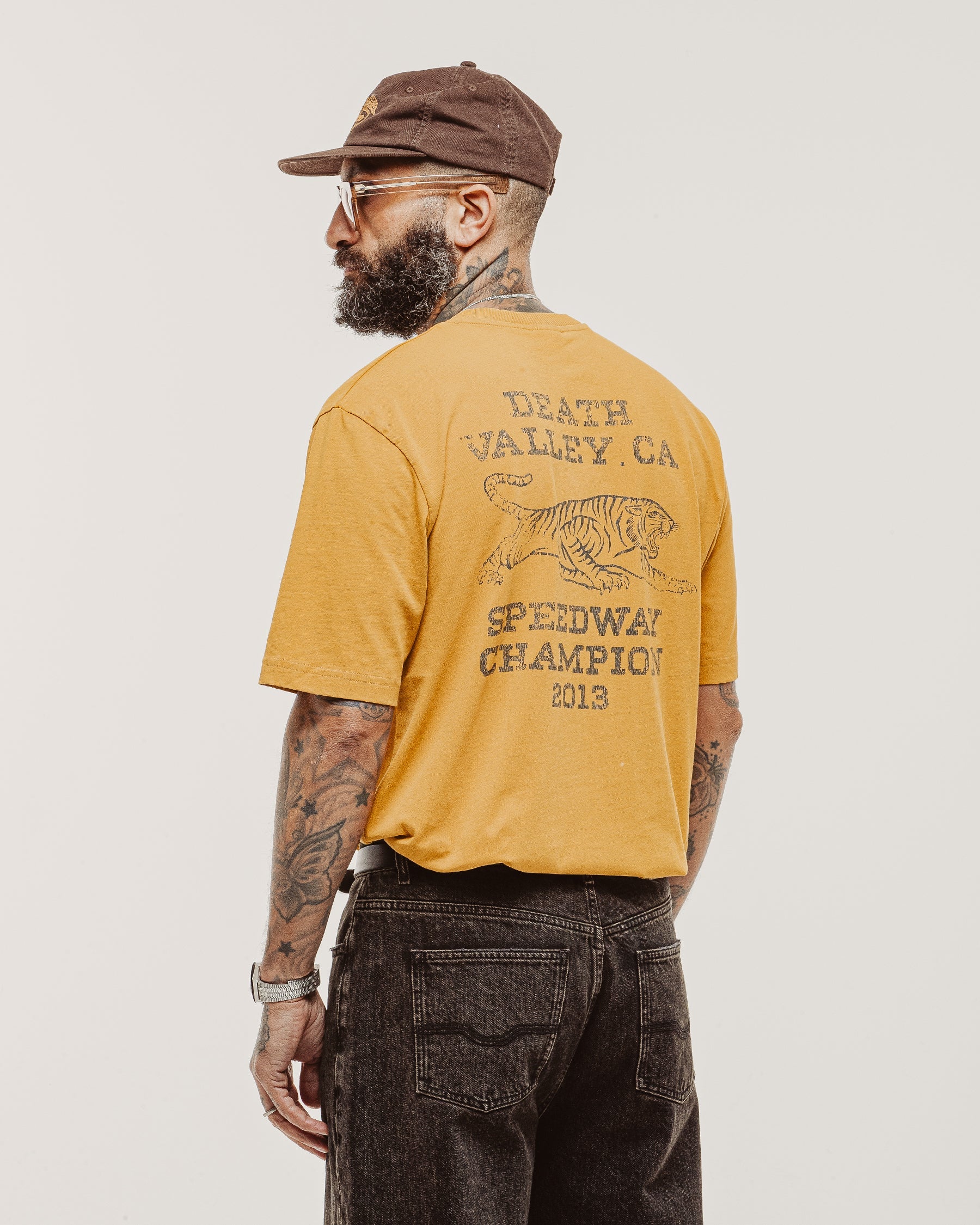 Speedway Champion Boxy T-shirt - Burnt Yellow