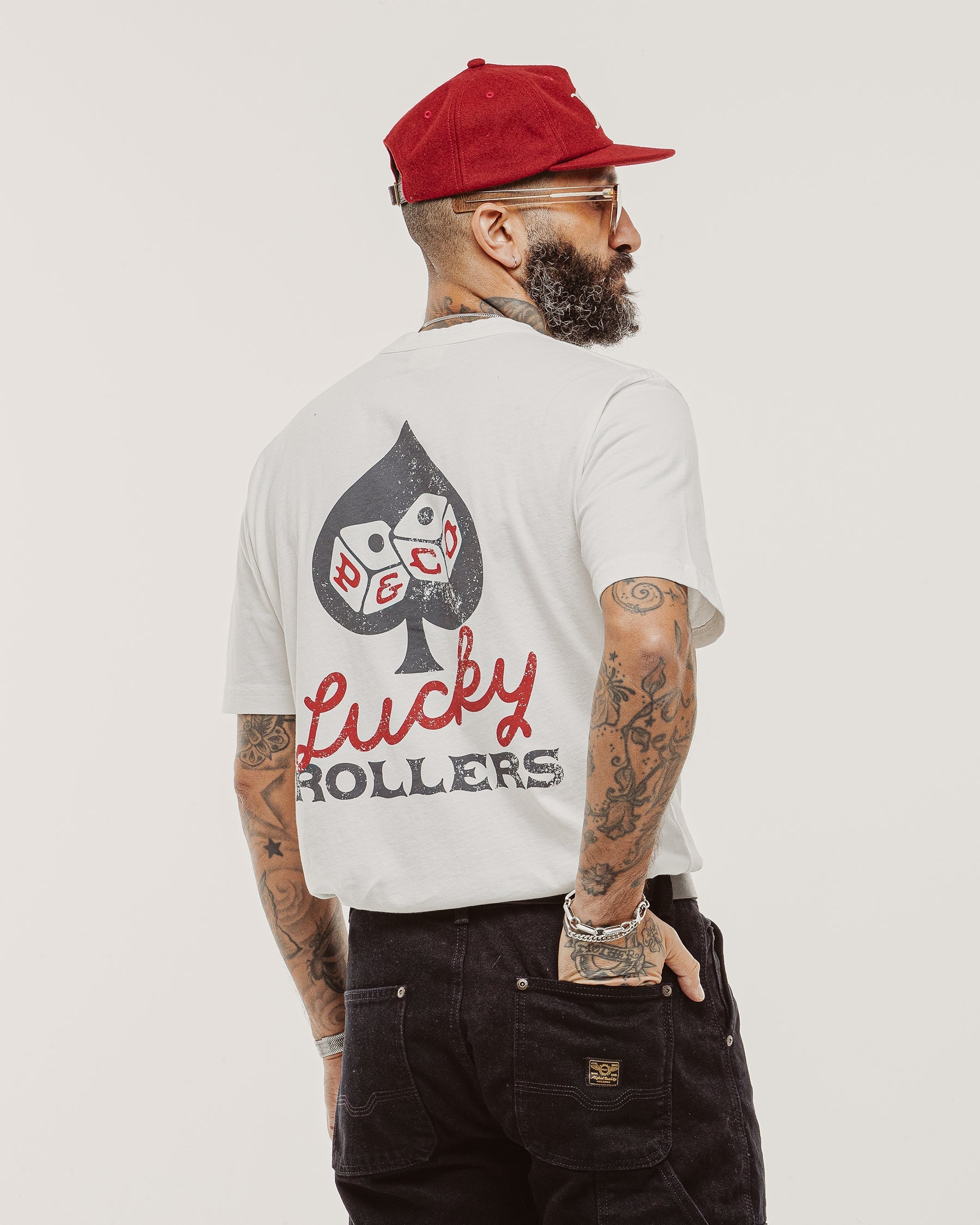 Lucky Rollers T-Shirt - Off White