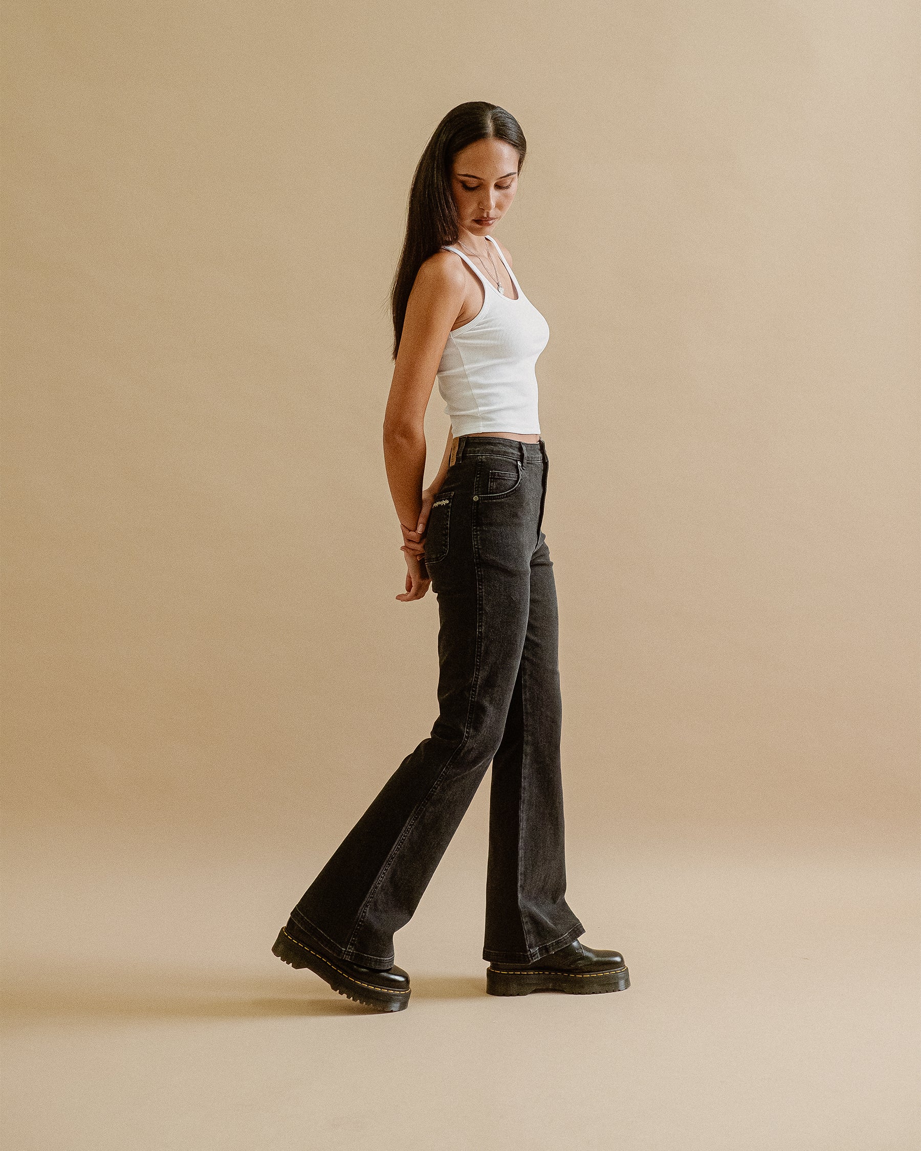 Jett Kickflare Jean - Washed Black