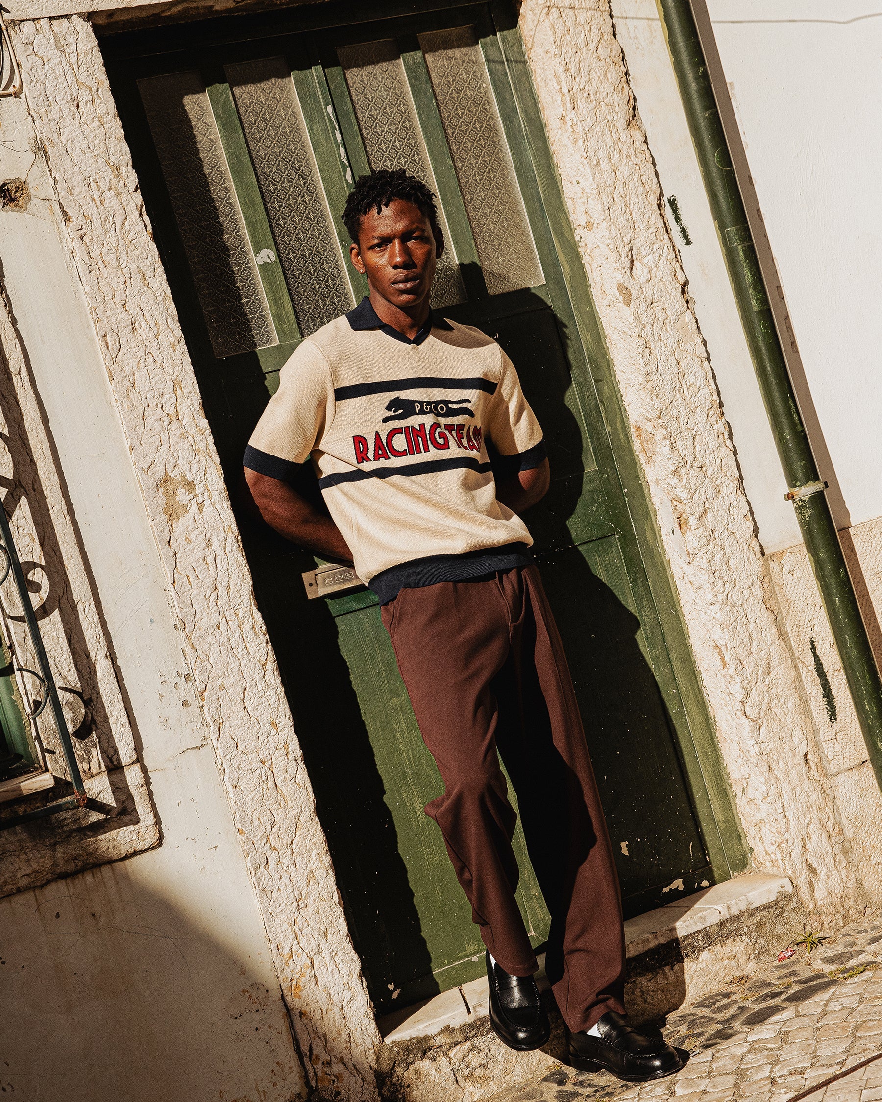 P&Co Racing Polo - Ecru