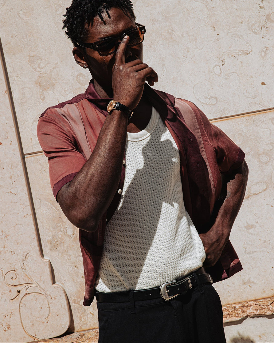 Diner Bowling Shirt - Maroon