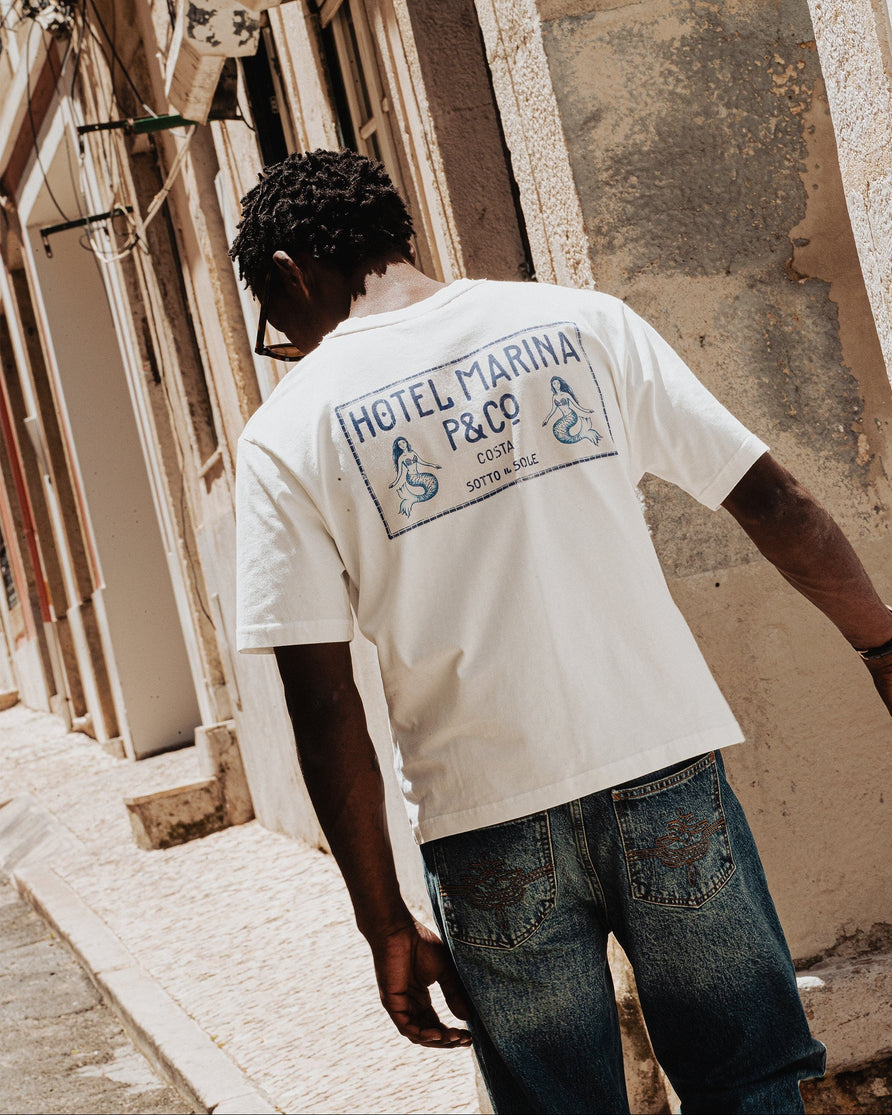 Hotel Marina Boxy T-Shirt - Off White