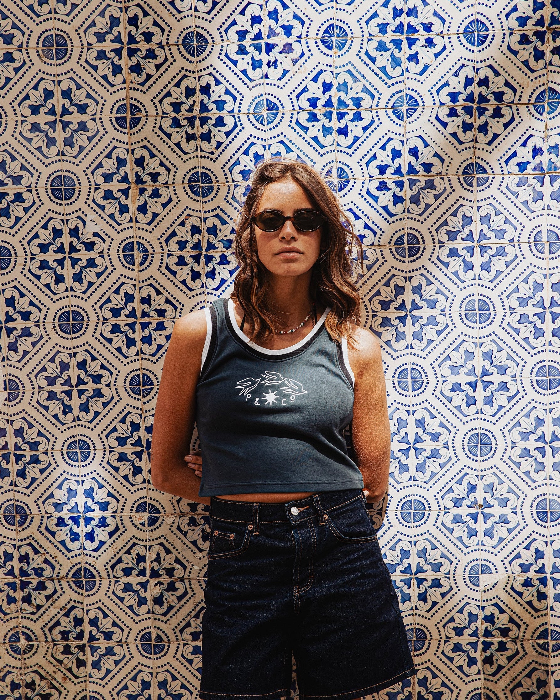 P&Co Tricot Tank - Navy