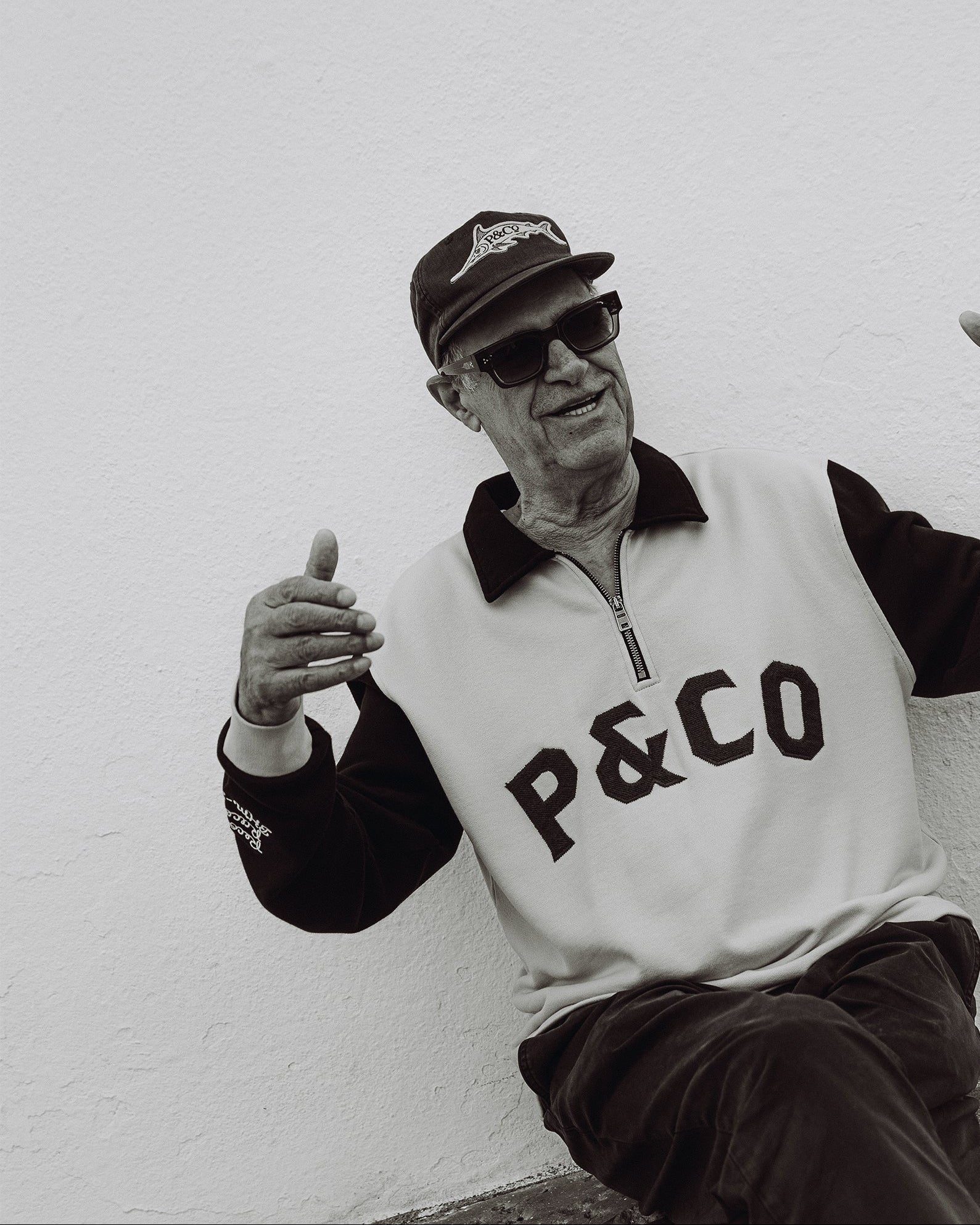 Track 1/4 Zip Jersey - Ecru & Navy