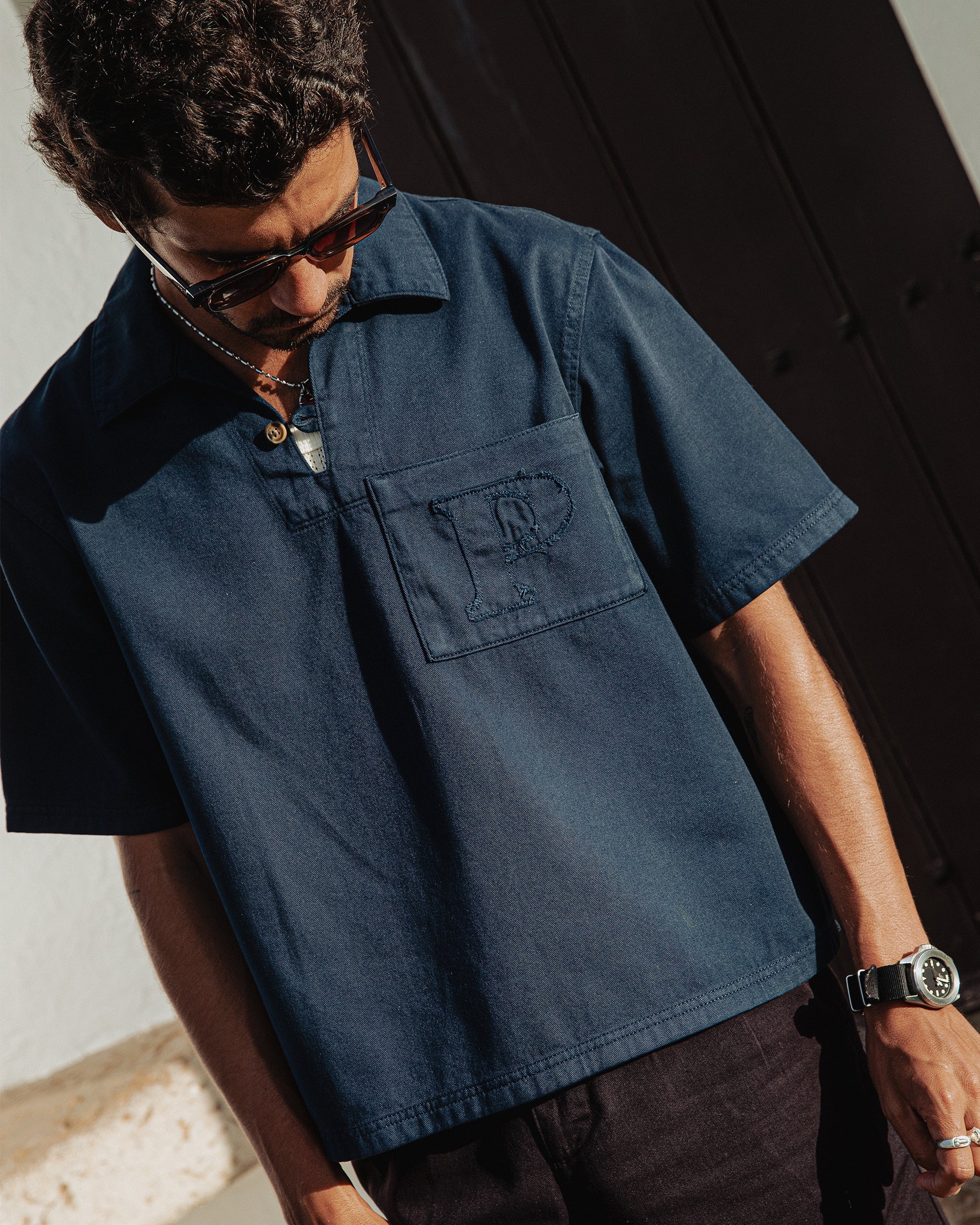 Founders Resort Smock - Navy