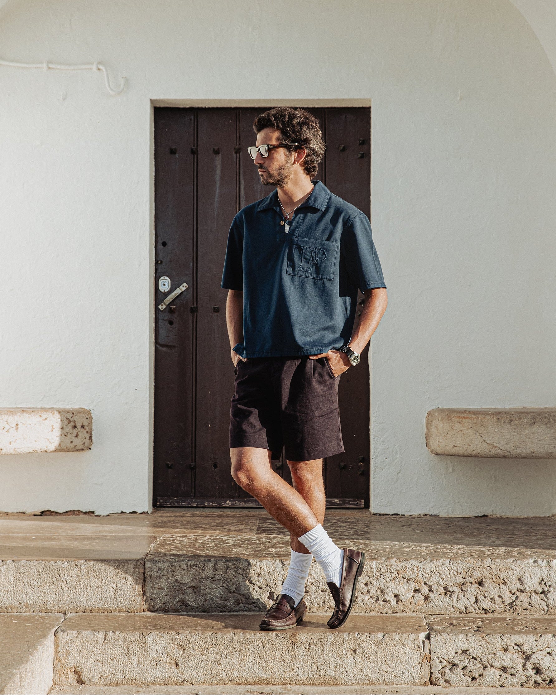 Founders Resort Smock - Navy