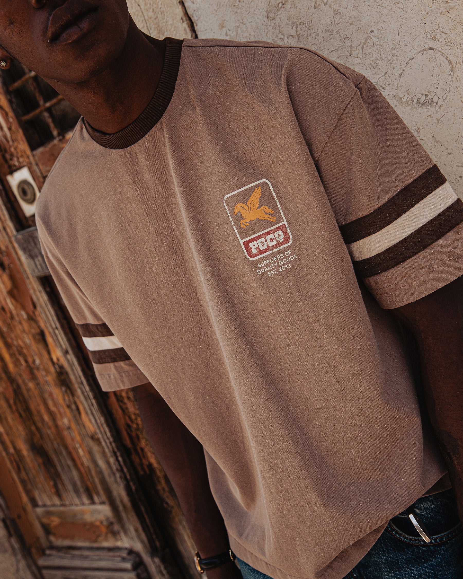 Pegasus Boxy Shortsleeve Jersey - Brown