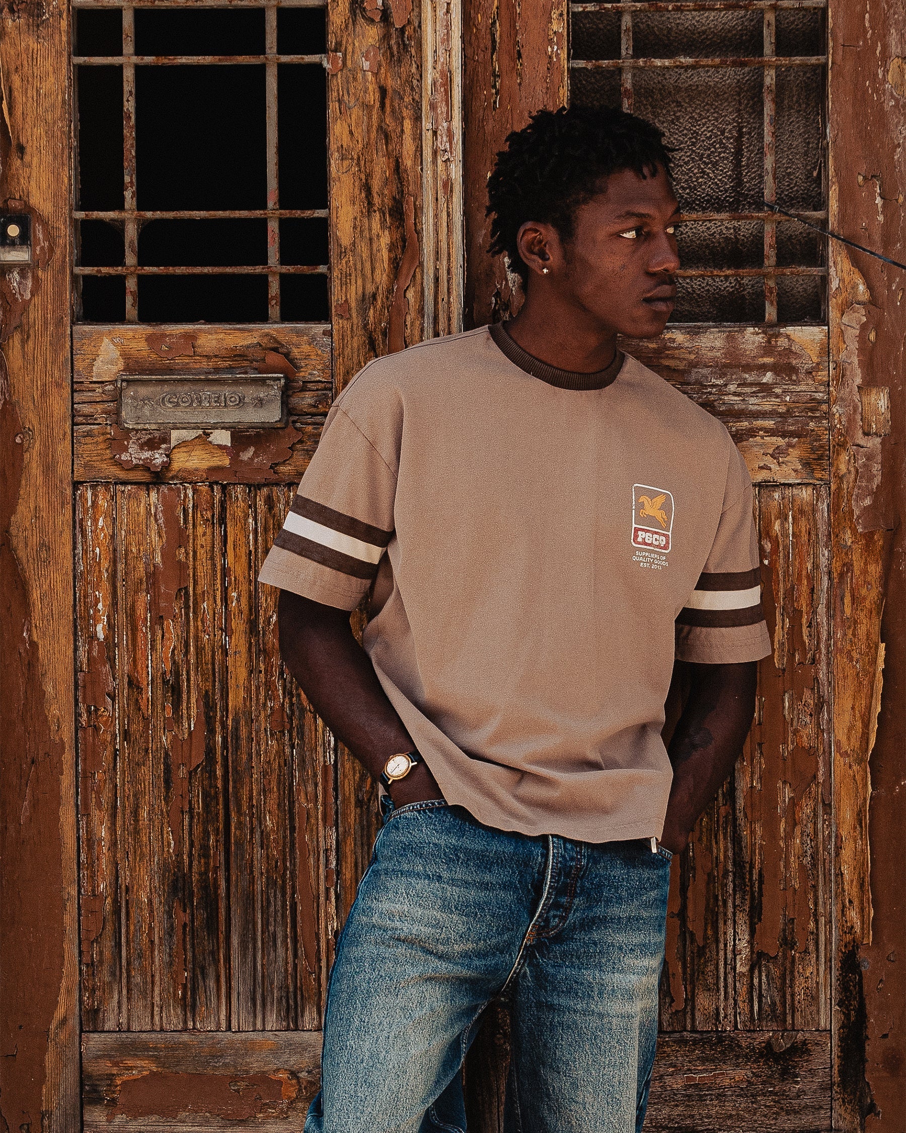 Pegasus Boxy Shortsleeve Jersey - Brown