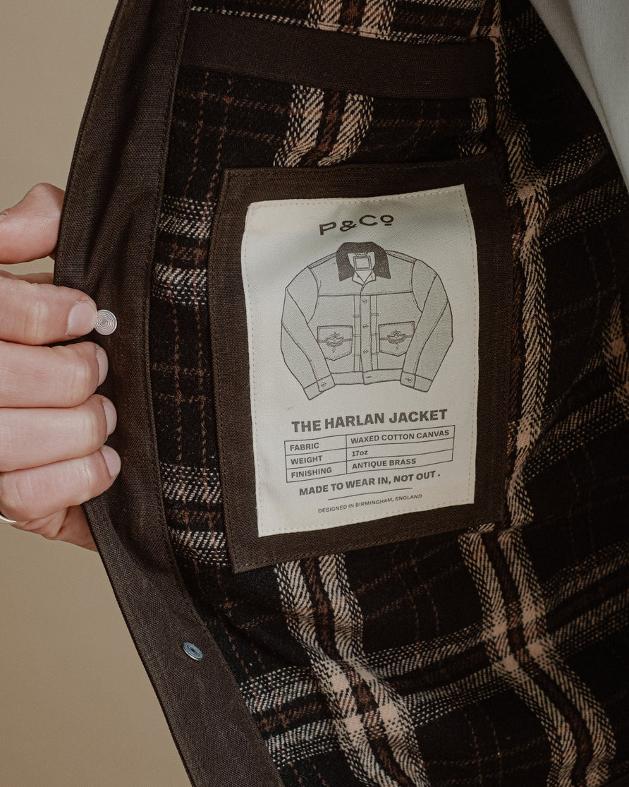 Harlan Waxed Canvas Jacket - Olive