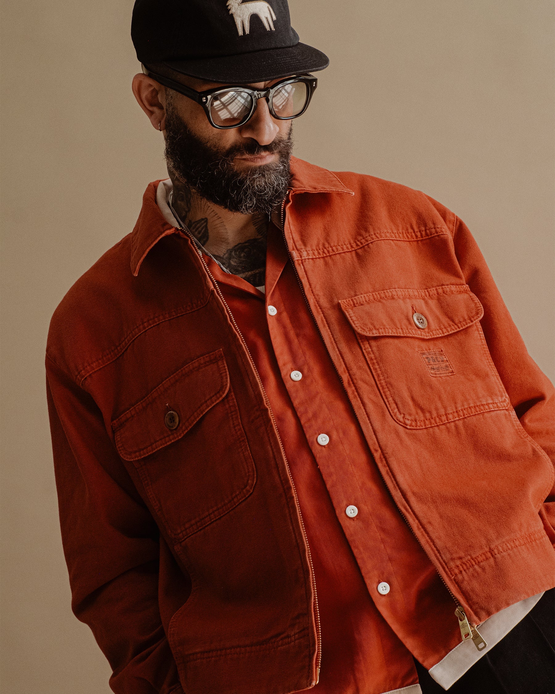 Garage Canvas Jacket - Vintage Red