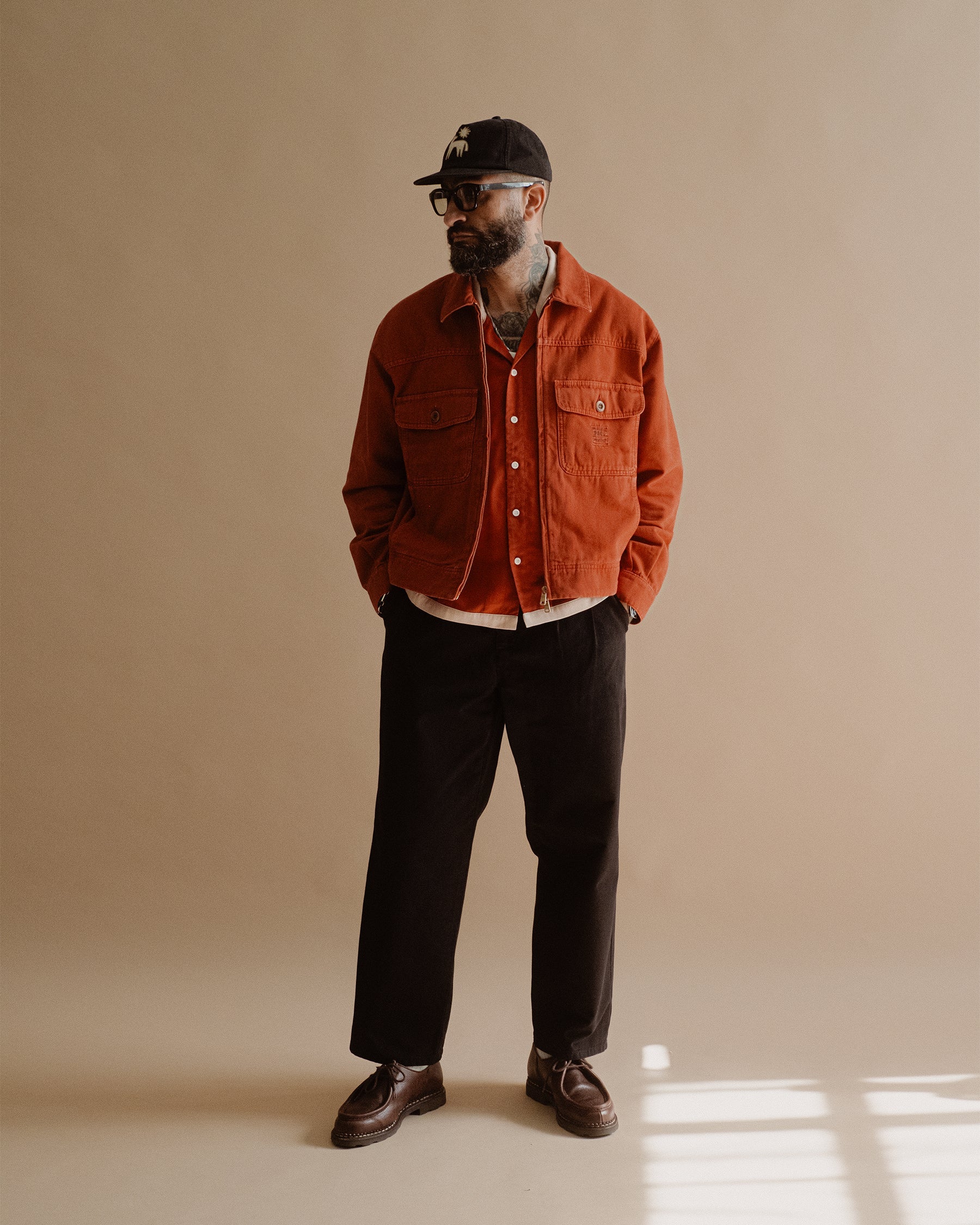 Garage Canvas Jacket - Vintage Red