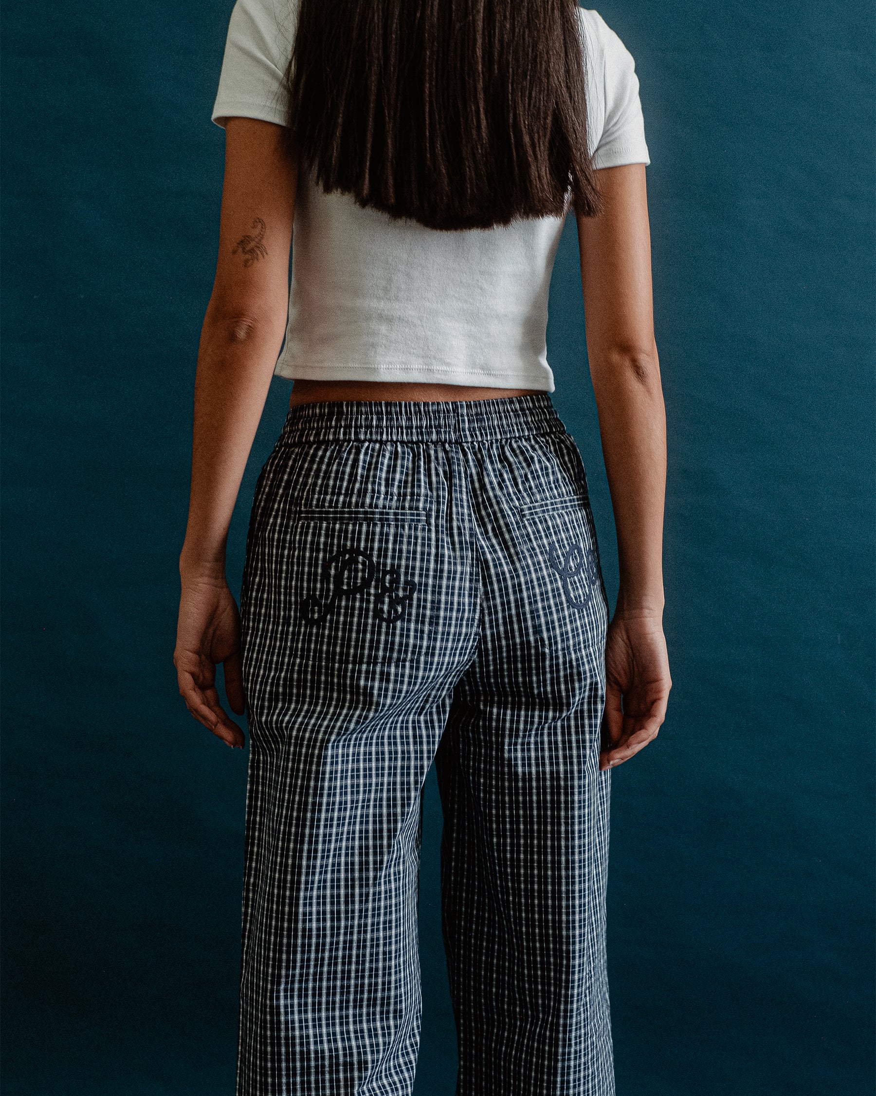 Black Checkerboard 304 Service Fatigue Pants | Women's Pants, High