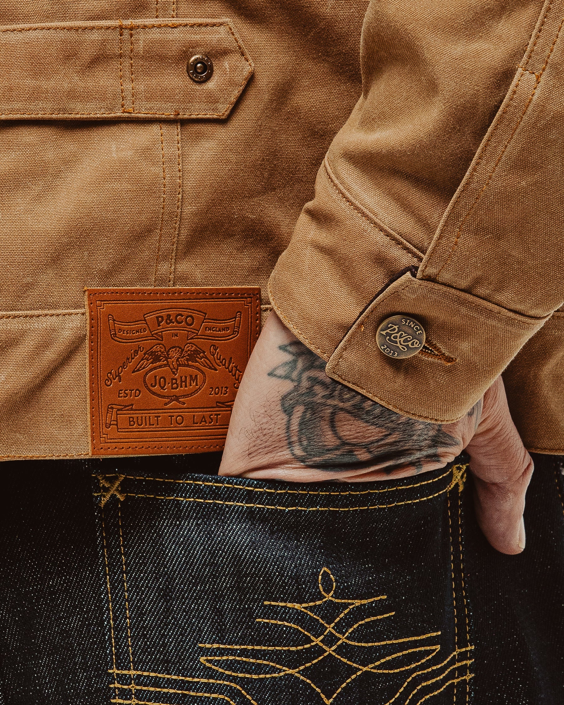 Harlan Waxed Canvas Jacket - Tan