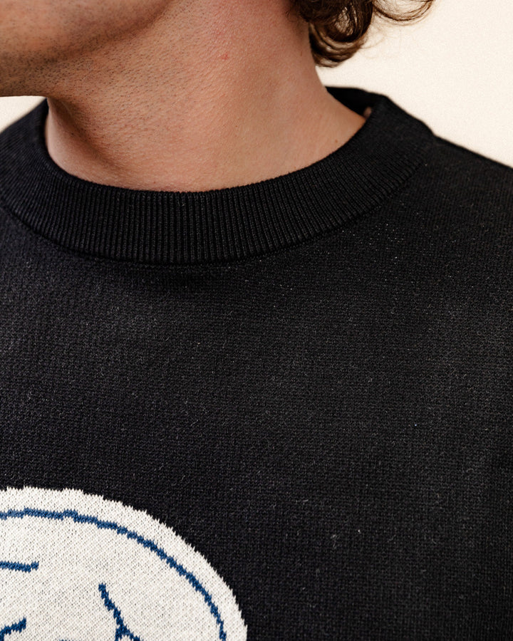 Godspeed Skull Knit Jumper - Black