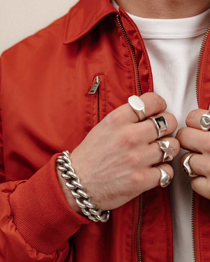 Bronco Bomber Jacket - Red