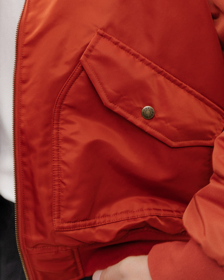 Bronco Bomber Jacket - Red