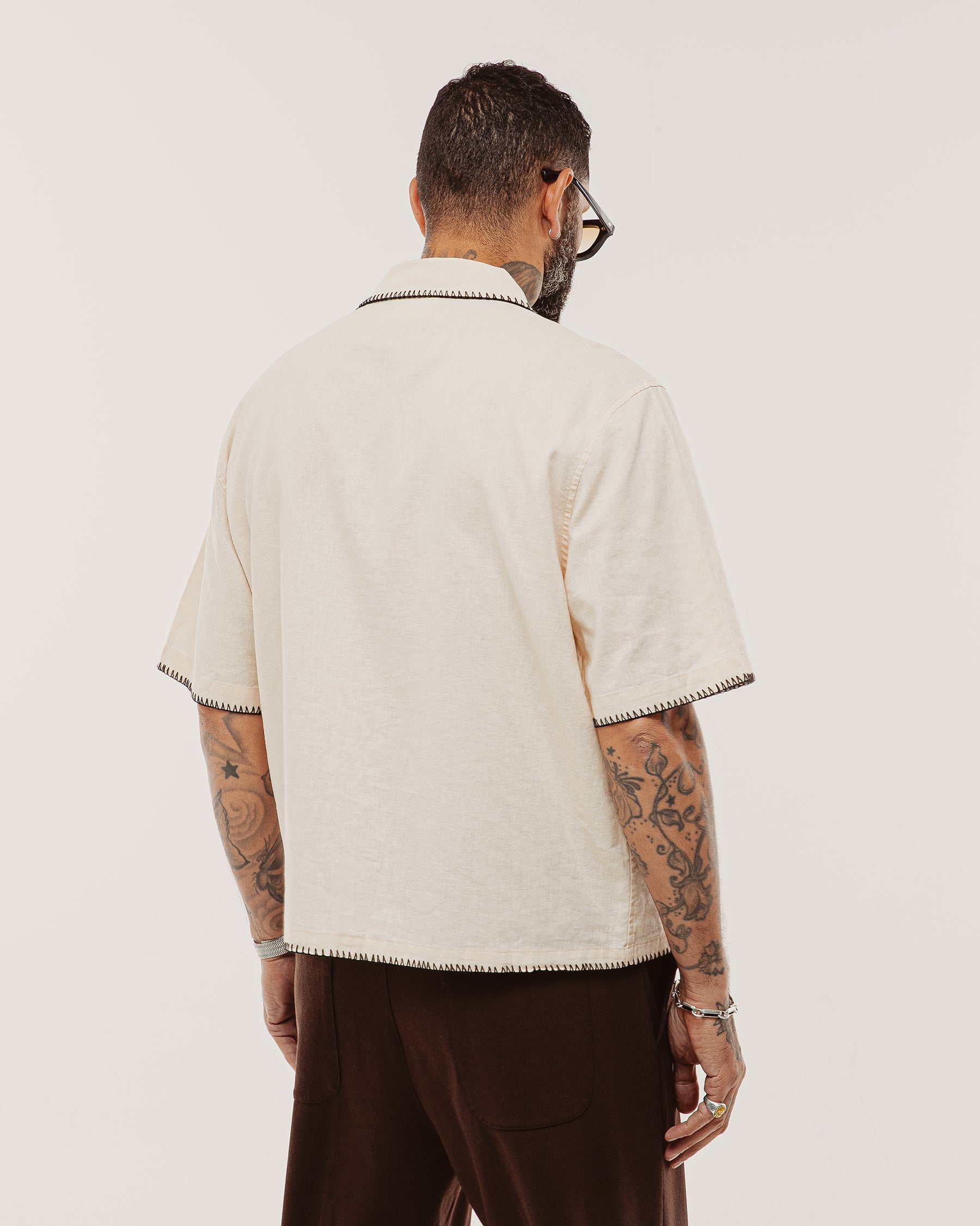 Into The Sun Resort Shirt - Ecru