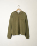 Founders Boxy Longsleeve T-Shirt - Olive