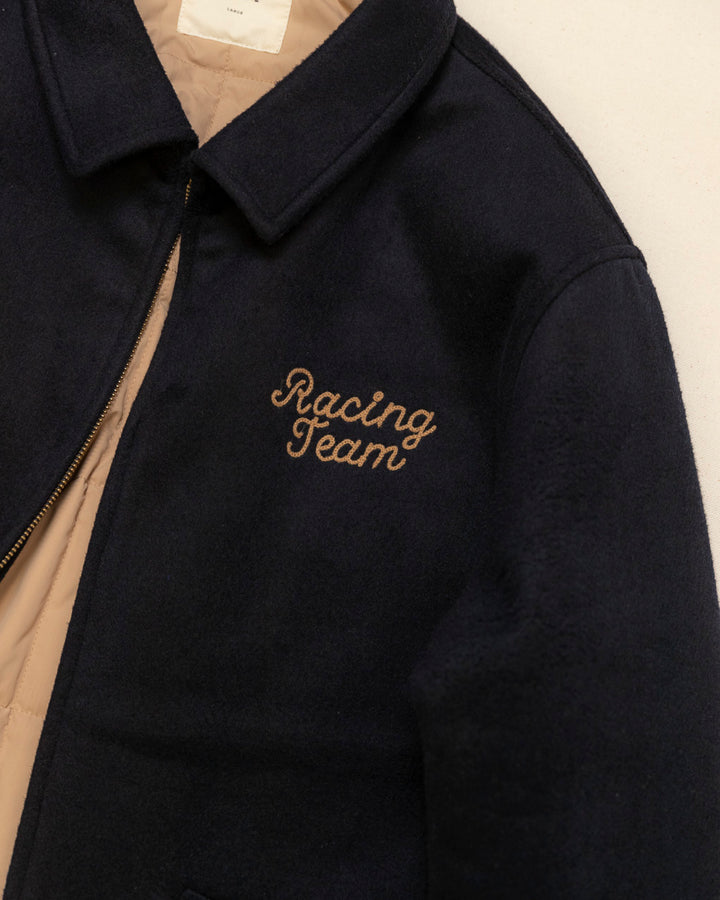 Racing Team Wool Sports Jacket - Navy