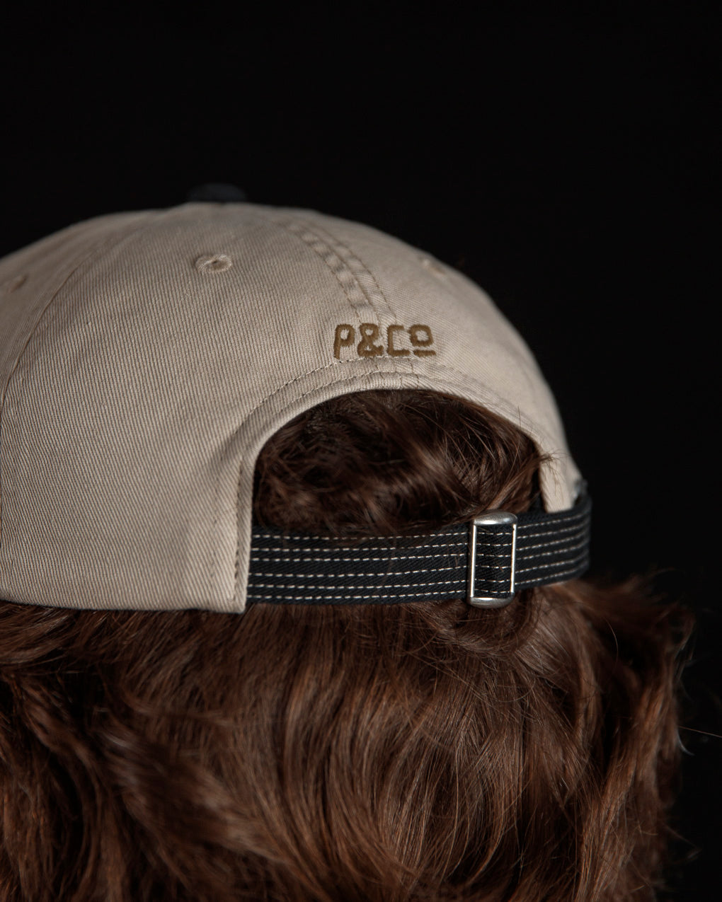 Snake Bite 5 Panel Cap - Ecru / Black