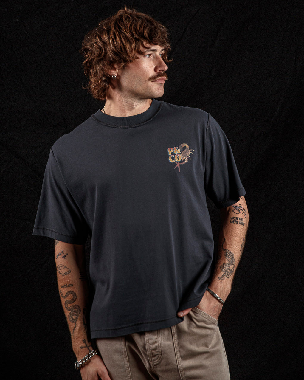 Sinners Club Boxy T-Shirt - Heavy Washed Back