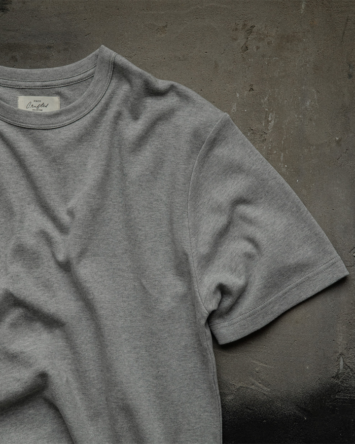 Crafted Heavyweight T-Shirt - Grey Melange