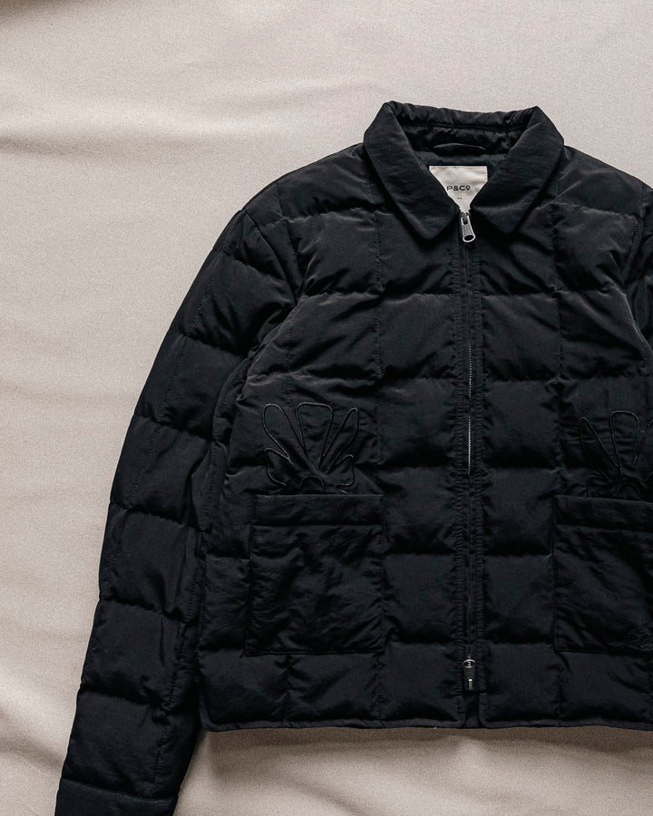 Time To Slow Quilted Jacket - Washed Black