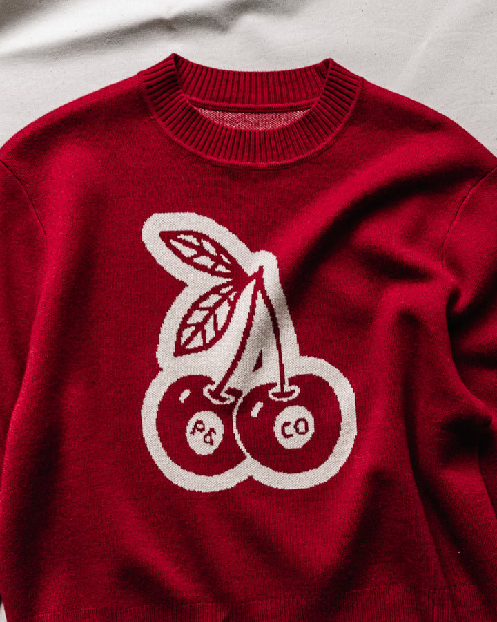 Bad Seed Knit Jumper - Cherry Red