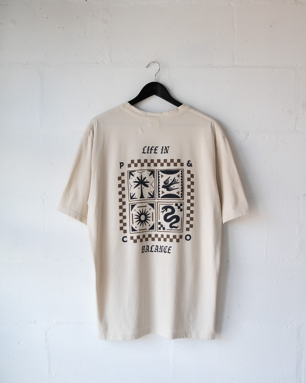 Life In Balance T-Shirt - Bone | Men's T-Shirts – P&Co USA