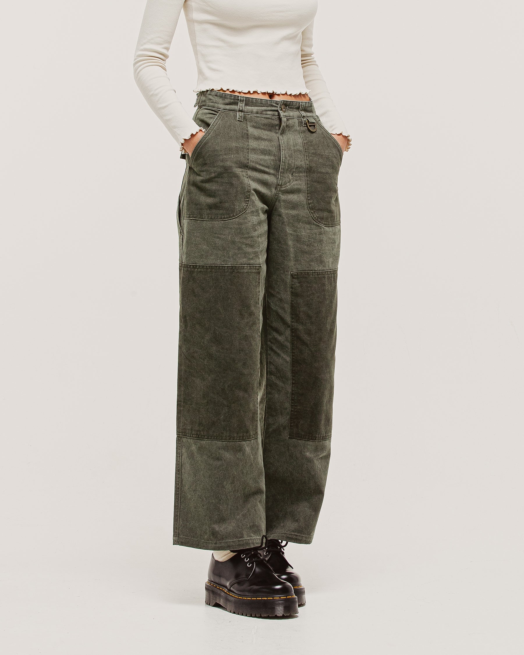 Surplus High Waisted Pants - Khaki
