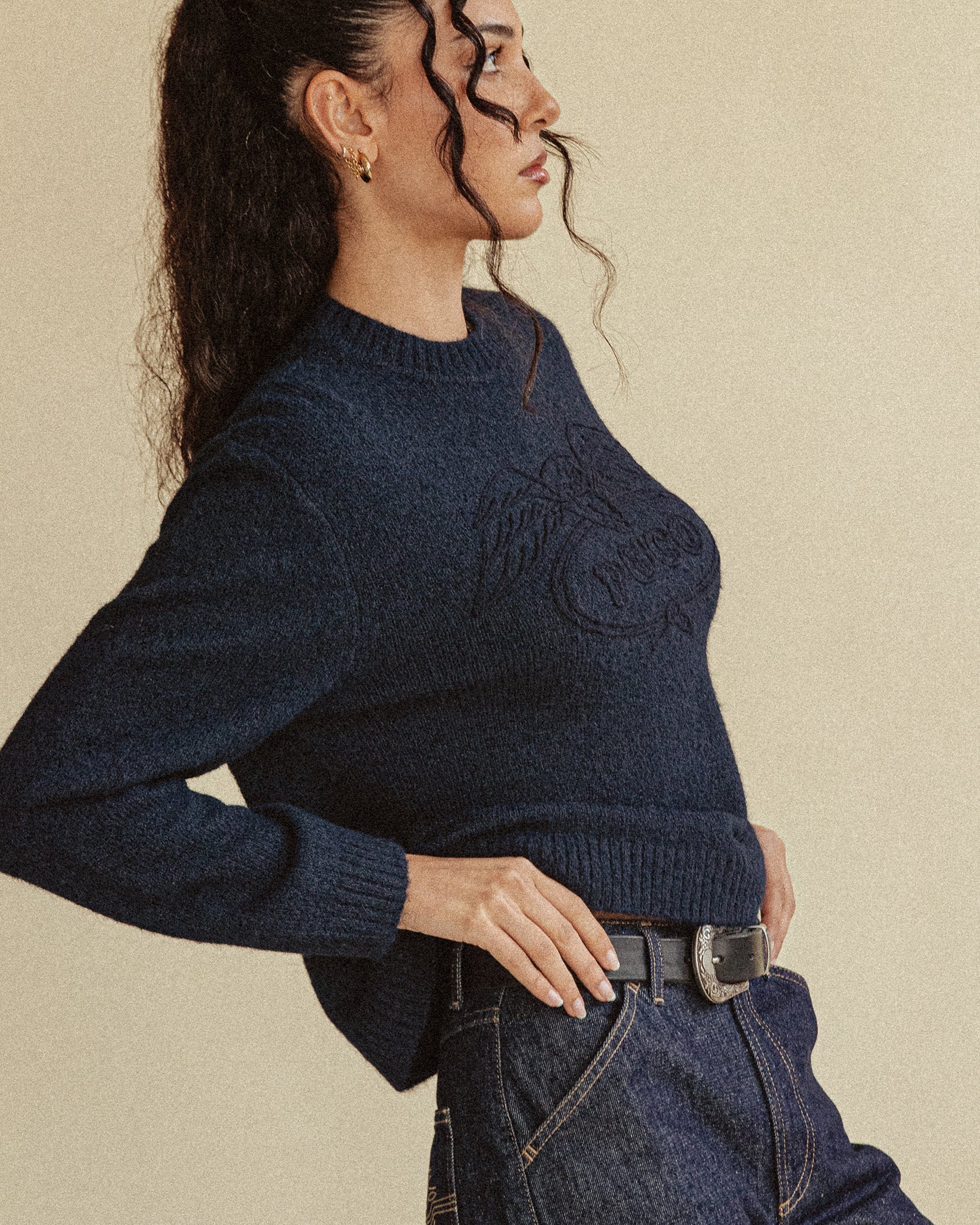 Eagle Lasso Knit - Navy