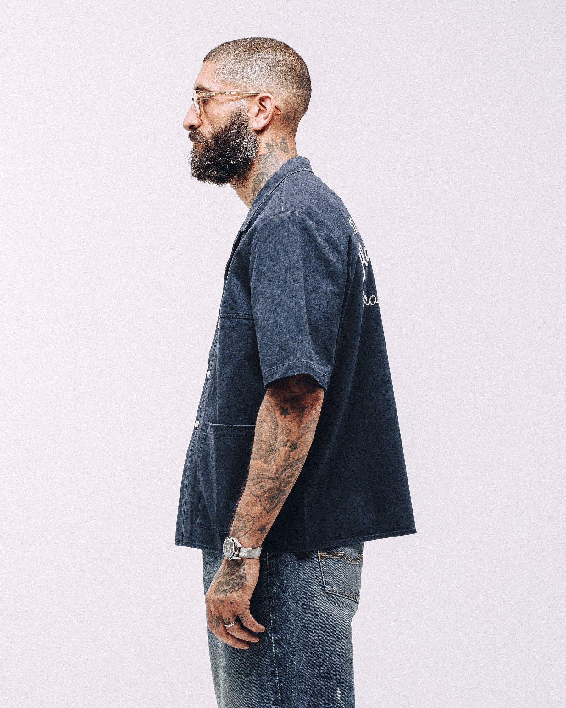Hard Luck Club Service Shirt - Navy