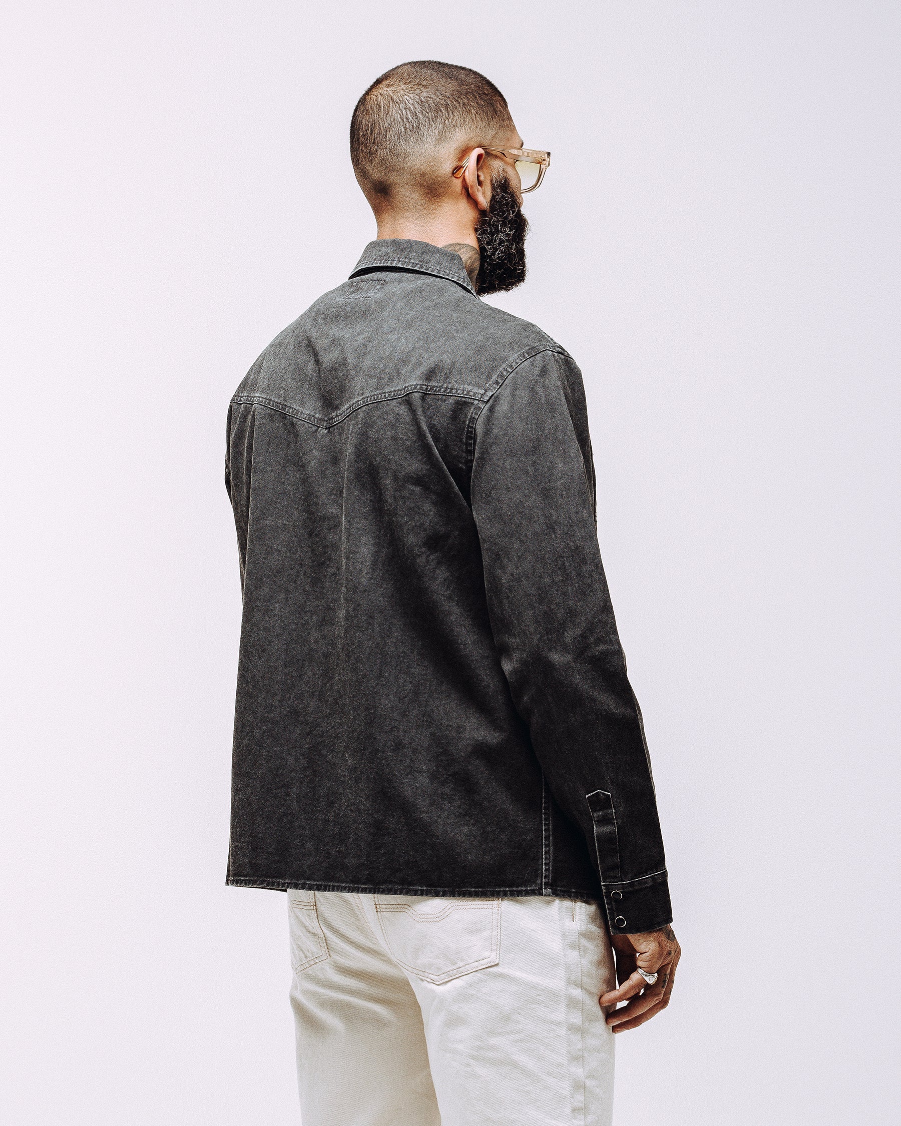 Drifter Overshirt - Washed Black