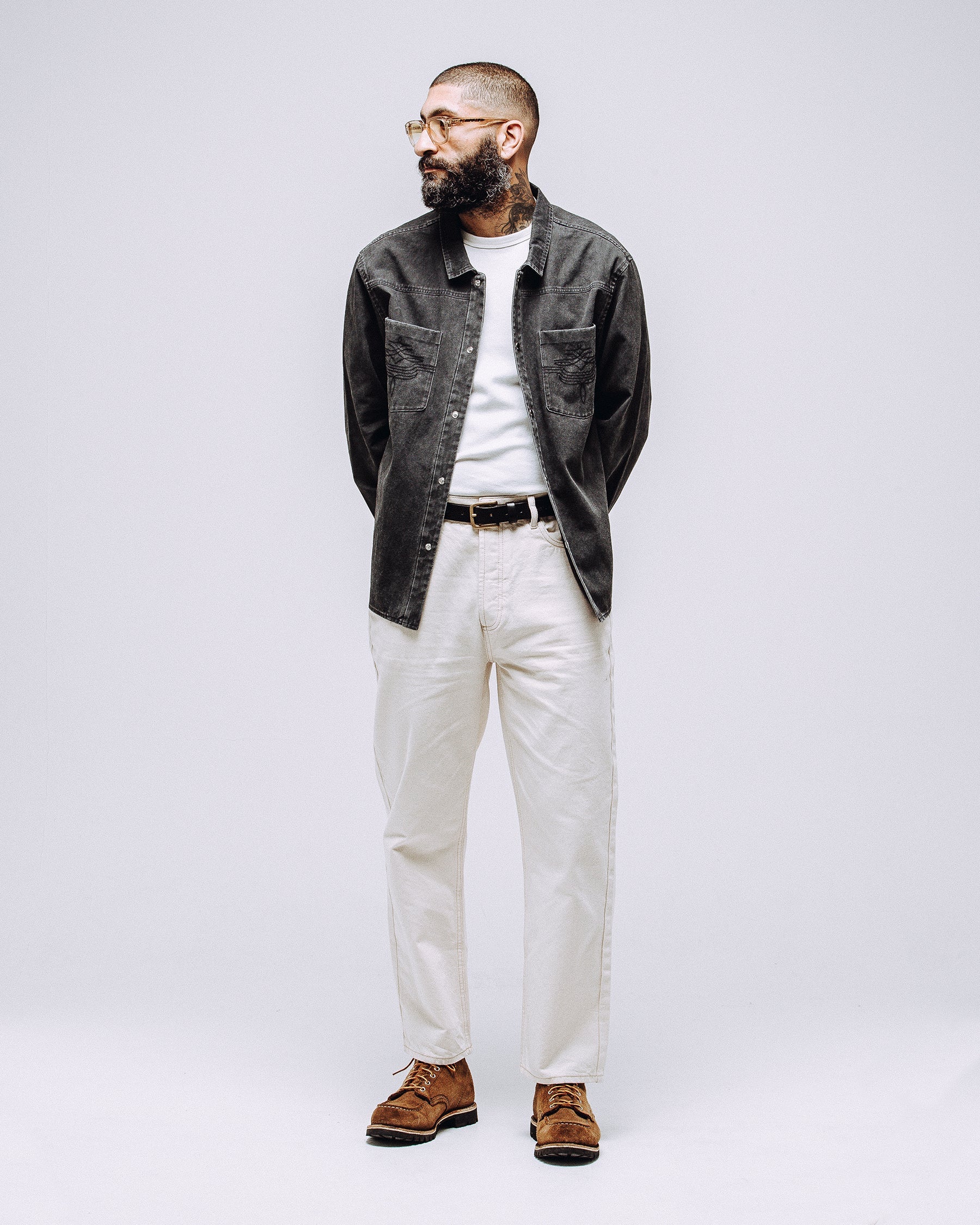 Drifter Overshirt - Washed Black