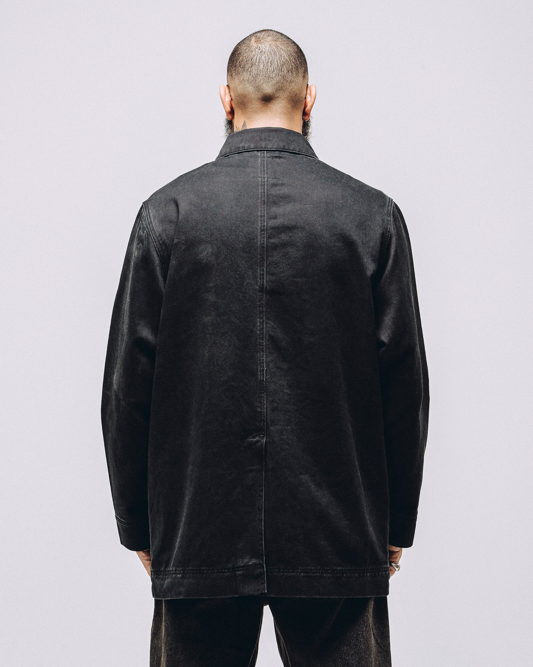 Porter Overcoat - Washed Black