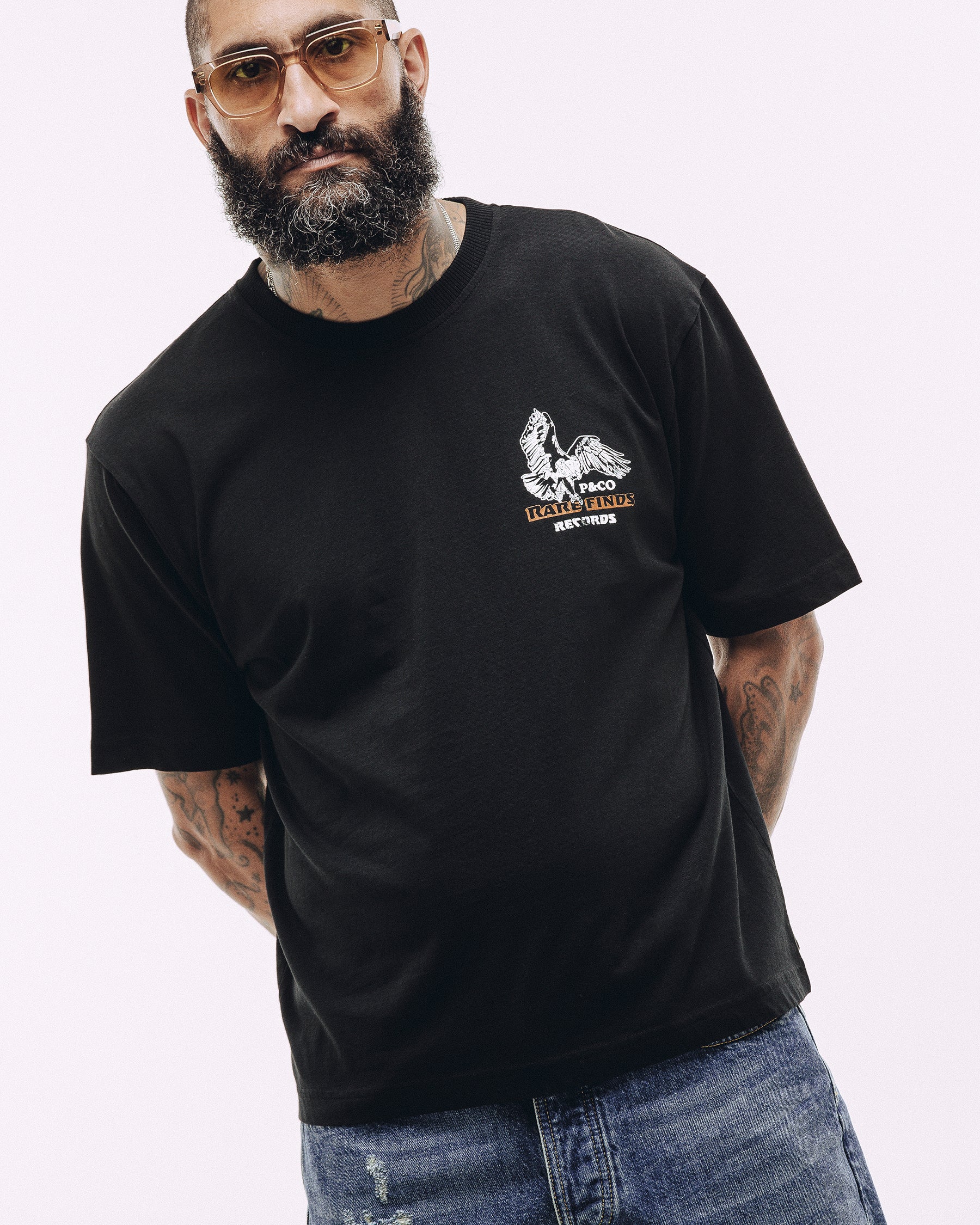 Rare Finds Boxy T-Shirt - Washed Black