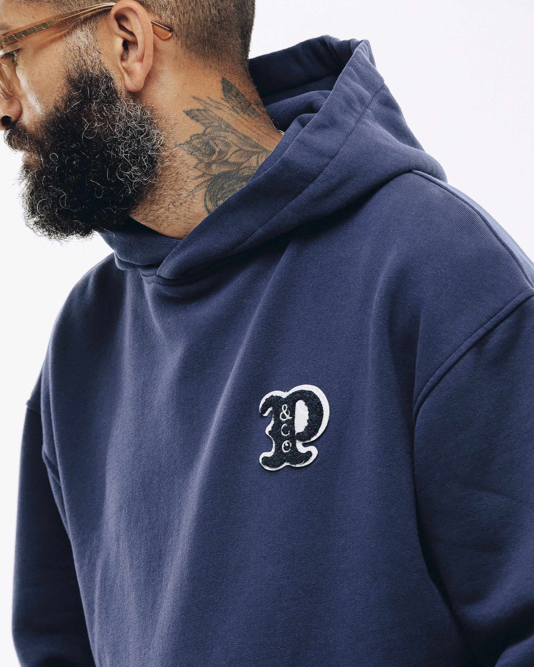 Varsity Heavyweight Hoodie - Navy