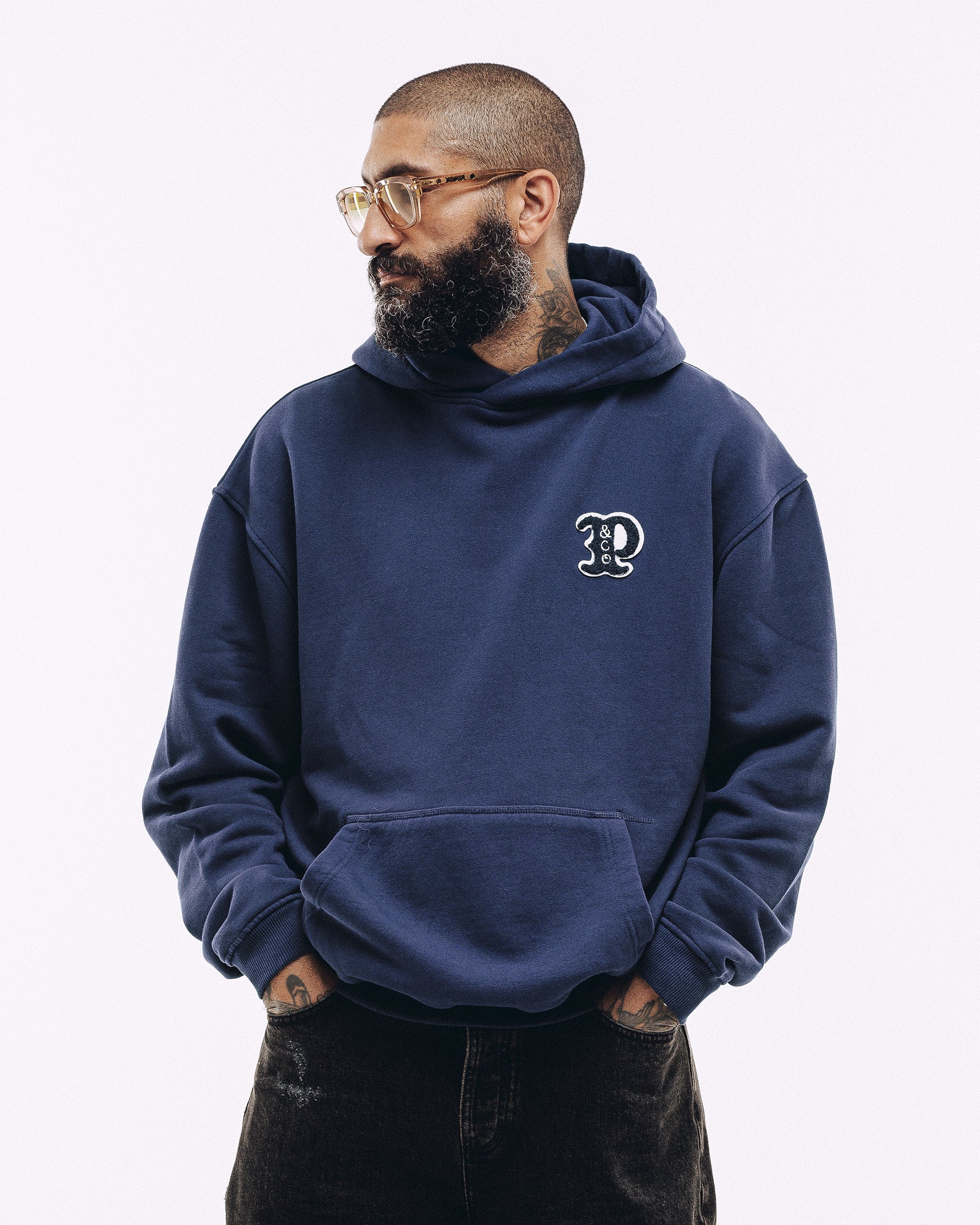 Varsity Heavyweight Hoodie - Navy