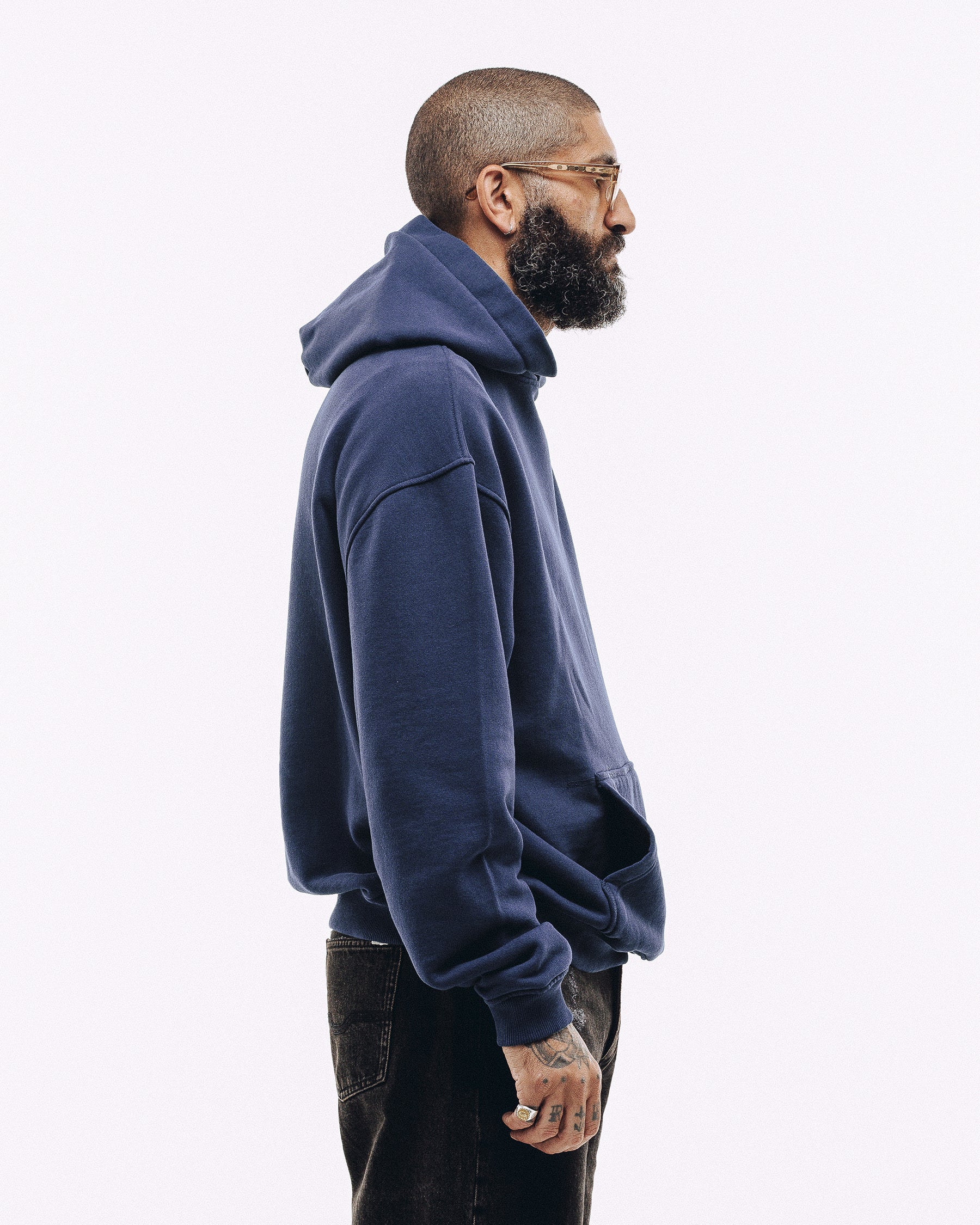 Varsity Heavyweight Hoodie - Navy