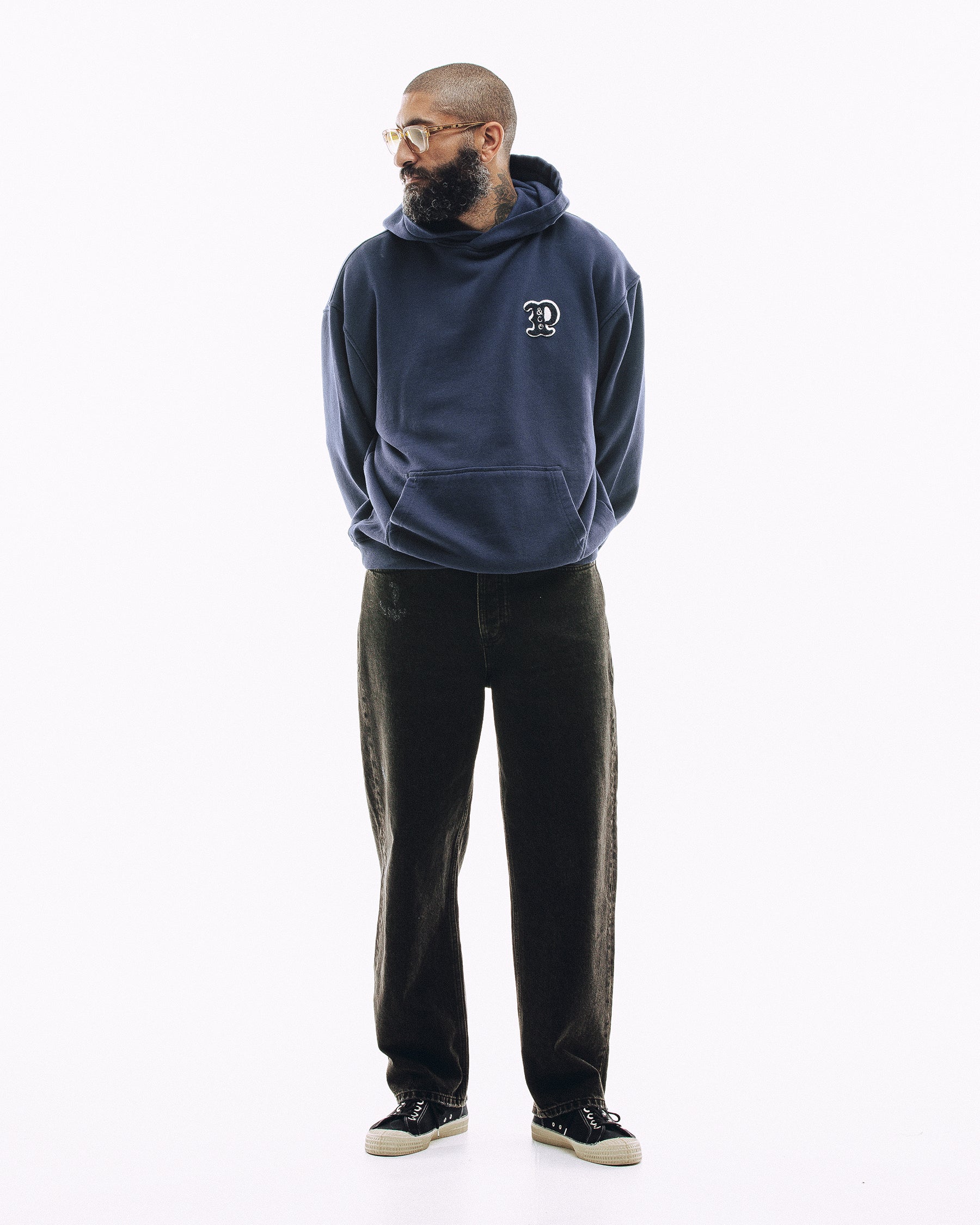 Varsity Heavyweight Hoodie - Navy