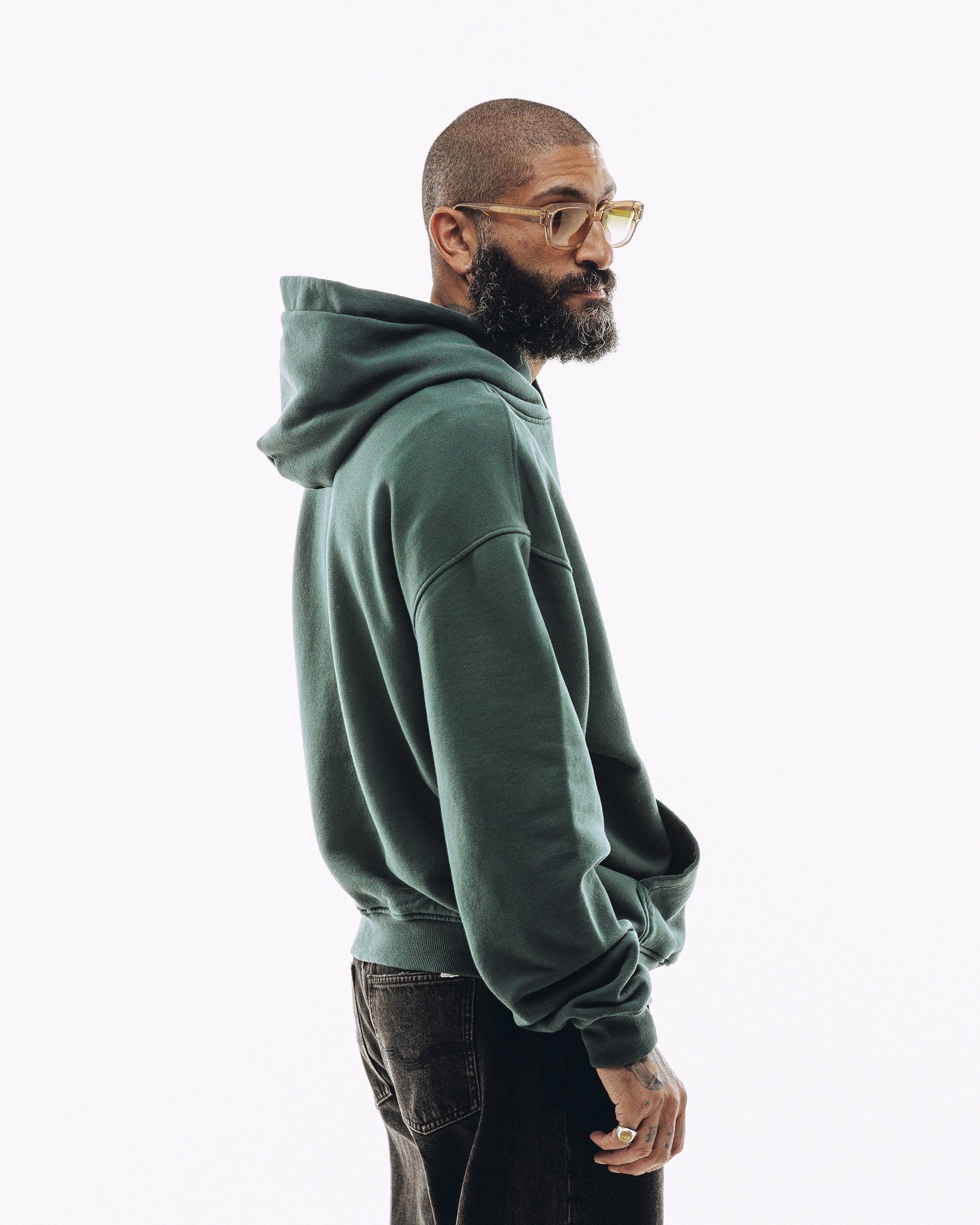 Varsity Heavyweight Hoodie - Woodland Green