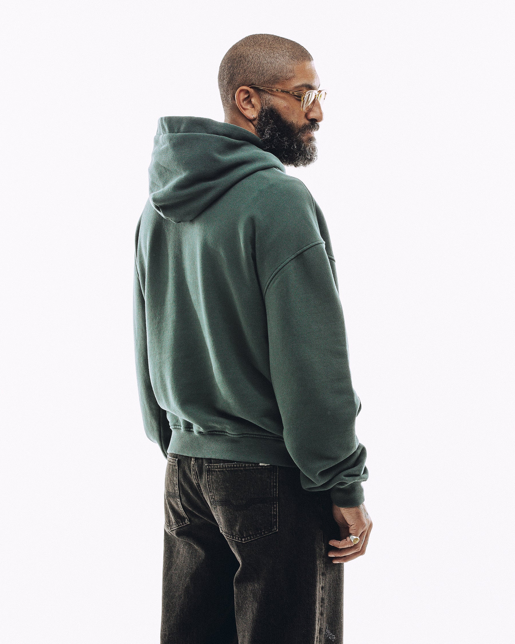 Varsity Heavyweight Hoodie - Woodland Green