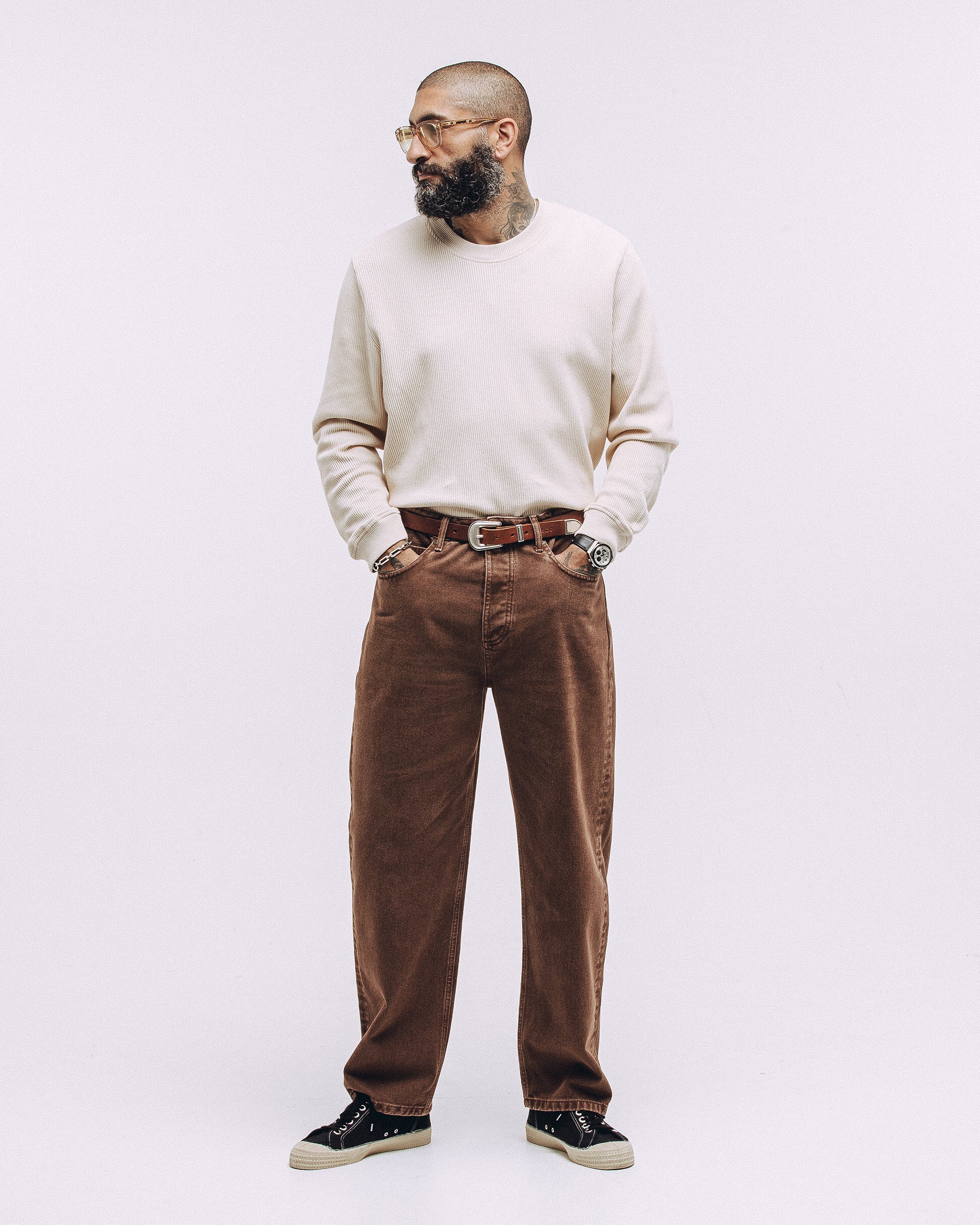 Crafted Ribbed Longsleeve - Ecru