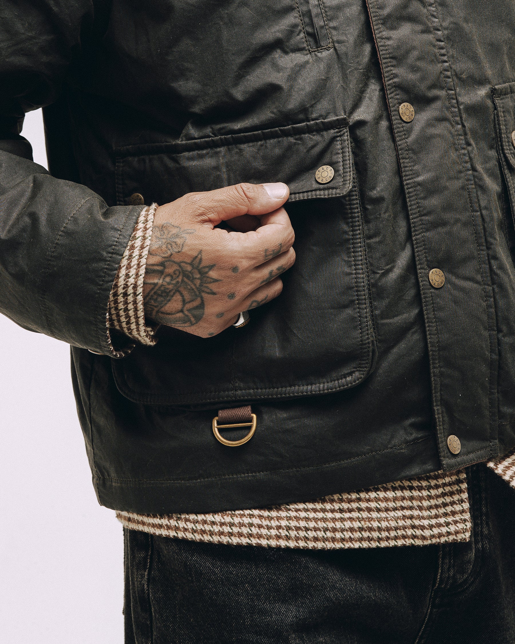 Roamer Wax Jacket - Olive