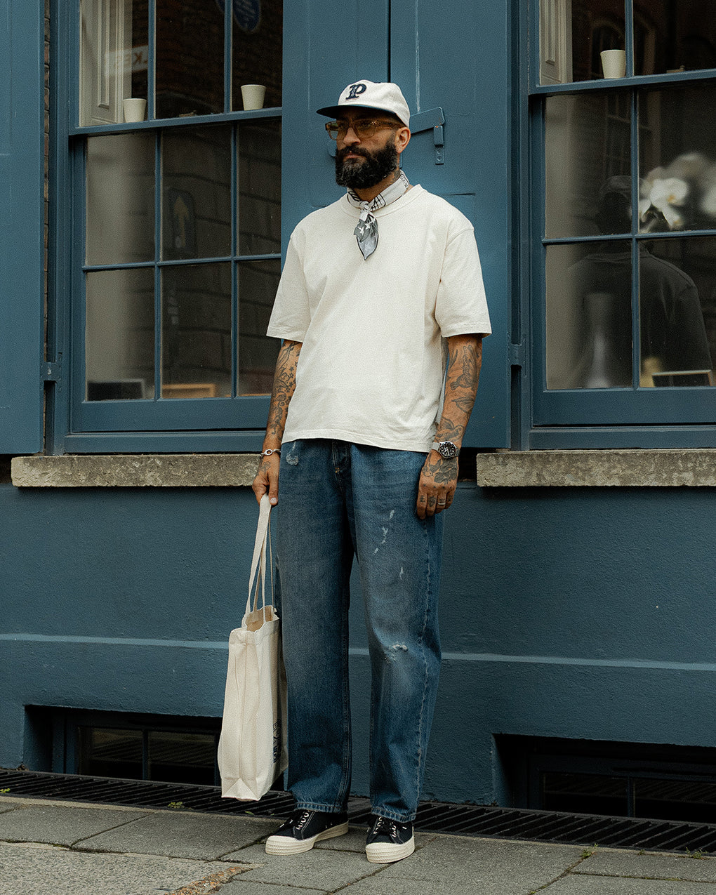 Essential Boxy T-Shirt - Fog White