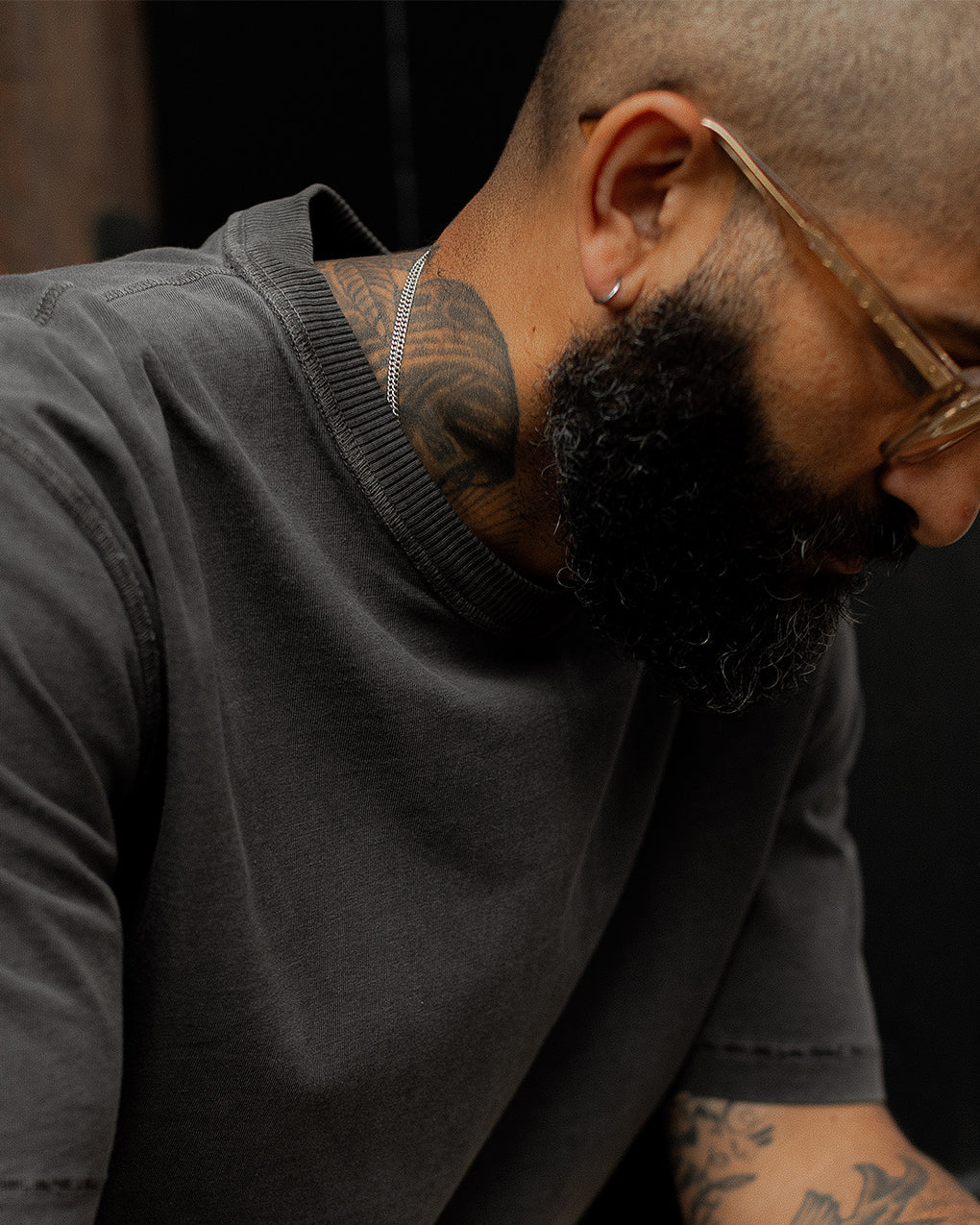 Essential Boxy T-Shirt - Faded Black