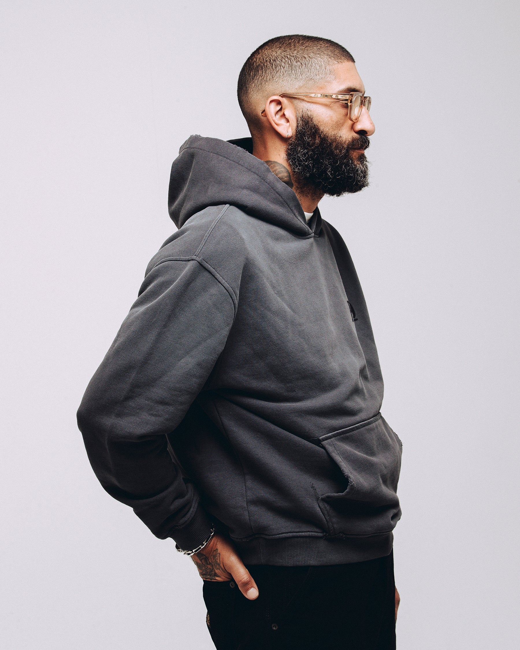 Heavyweight Essential Hoodie - Charcoal