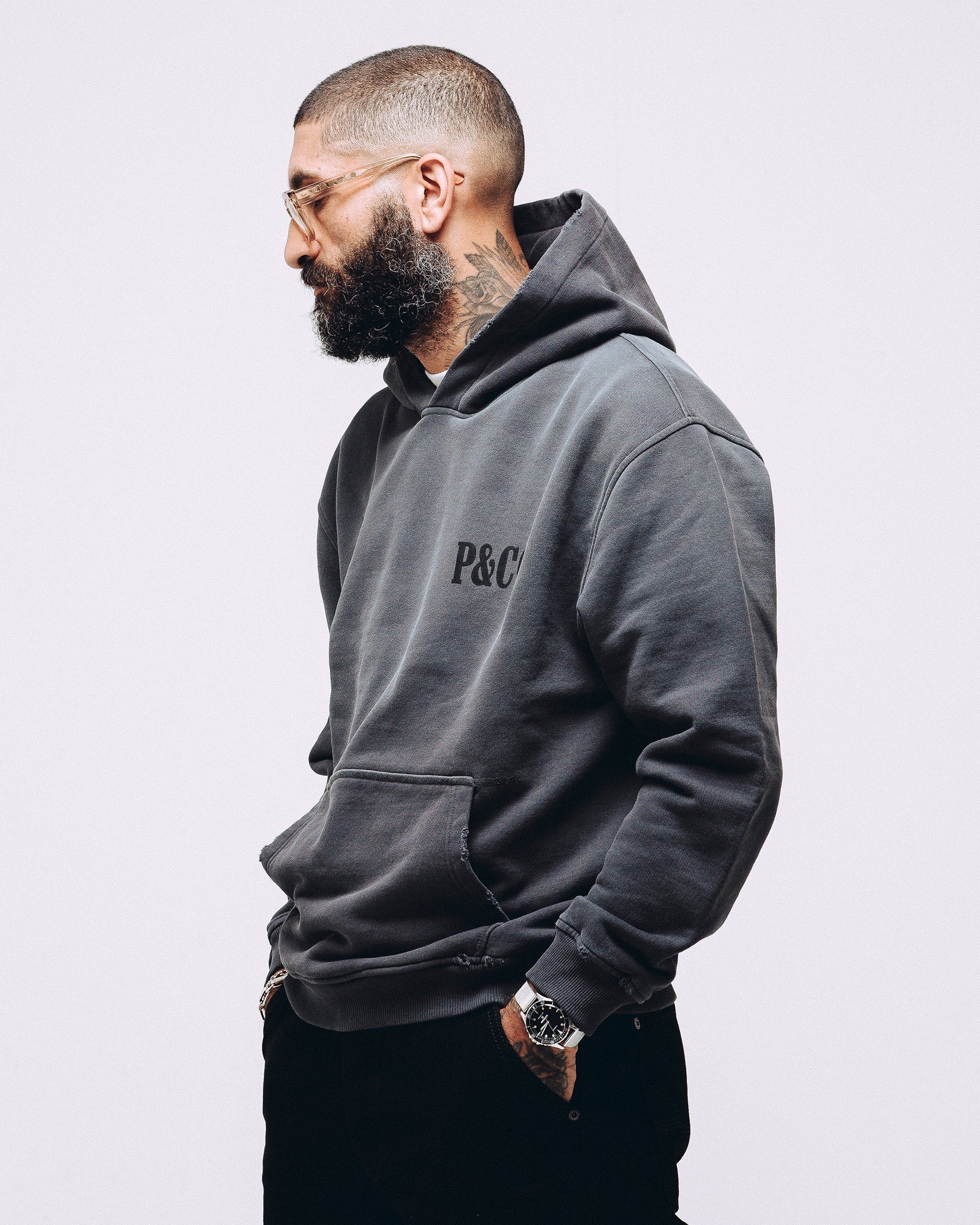 Heavyweight Essential Hoodie - Charcoal