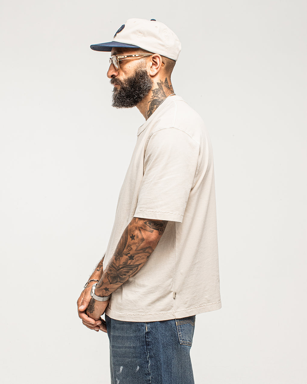 Essential Boxy T-Shirt - Fog White